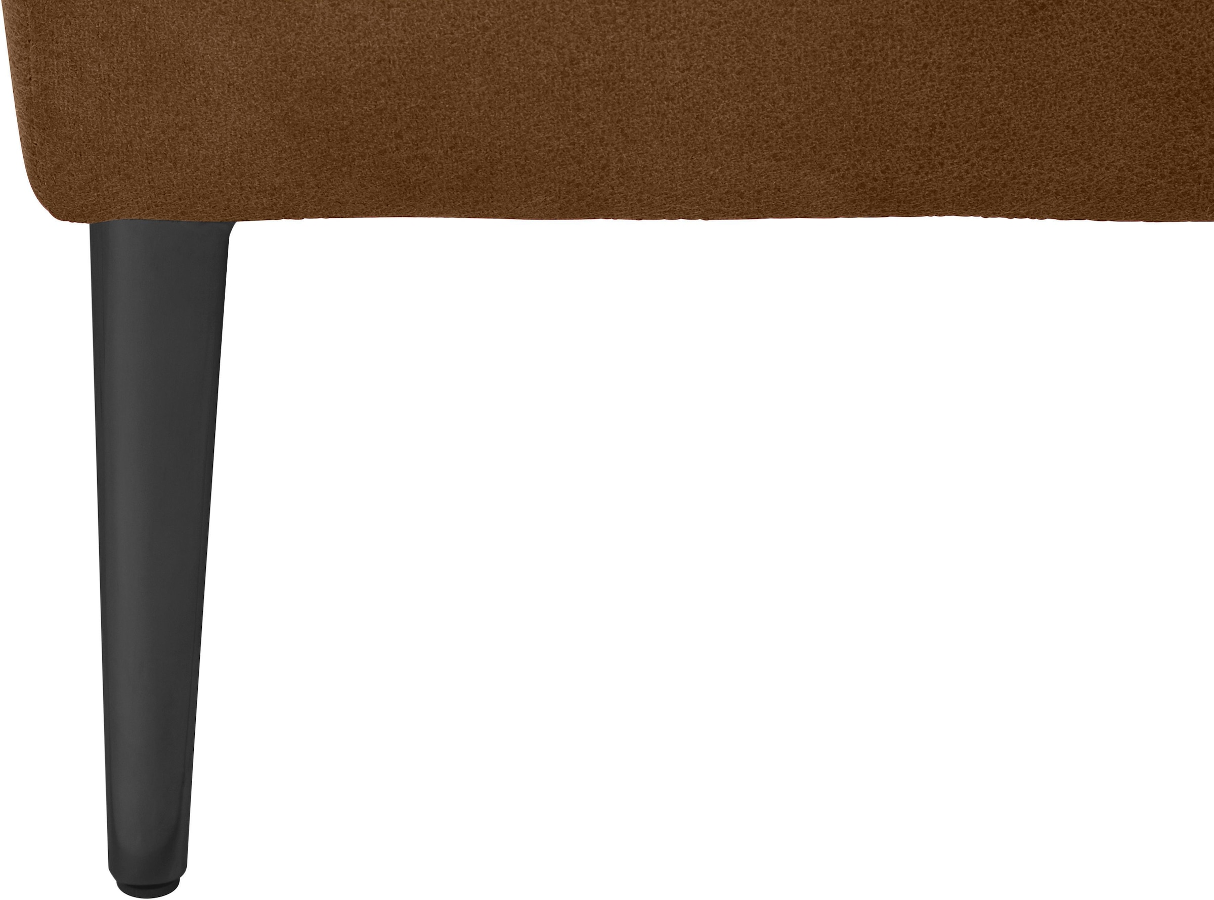 W.SCHILLIG Ecksofa »enjoy&MORE, Designsofa, bequem, zeitlos und elegant, L-Form«, Sitztiefenverstellung, Füße schwarz pulverbeschichtet, Breite 340 cm