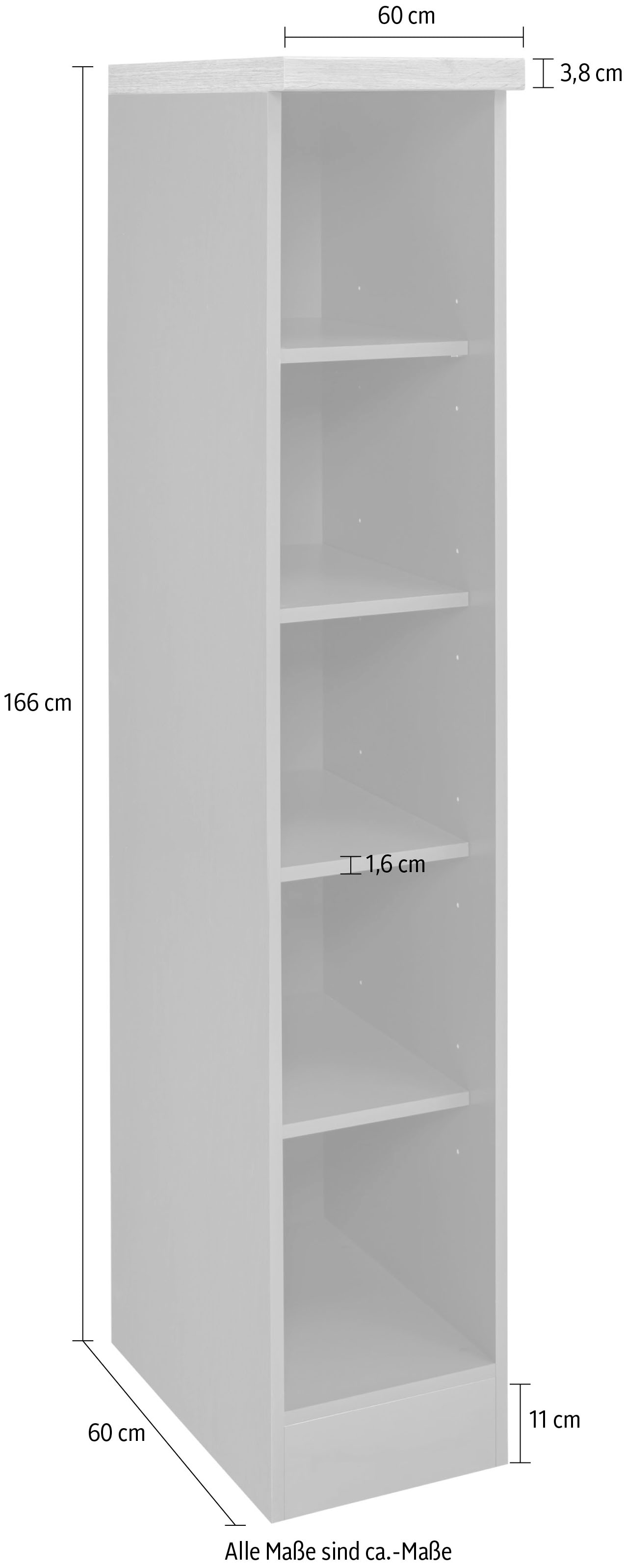 Kochstation Standregal »KS-Bruneck«, Breite 30 cm