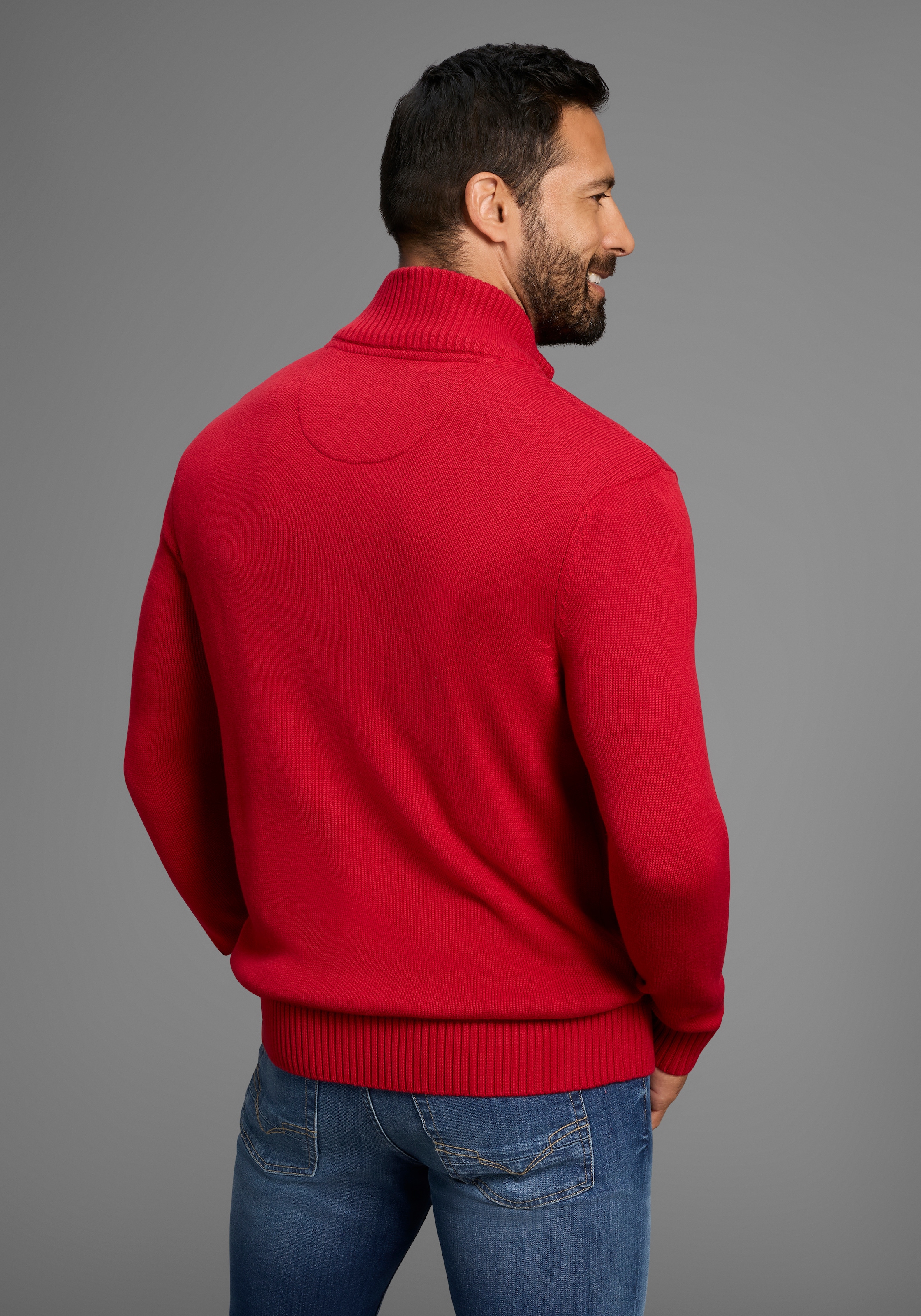 Man's World Strickjacke »neue Farben!«, aus Baumwollmischung