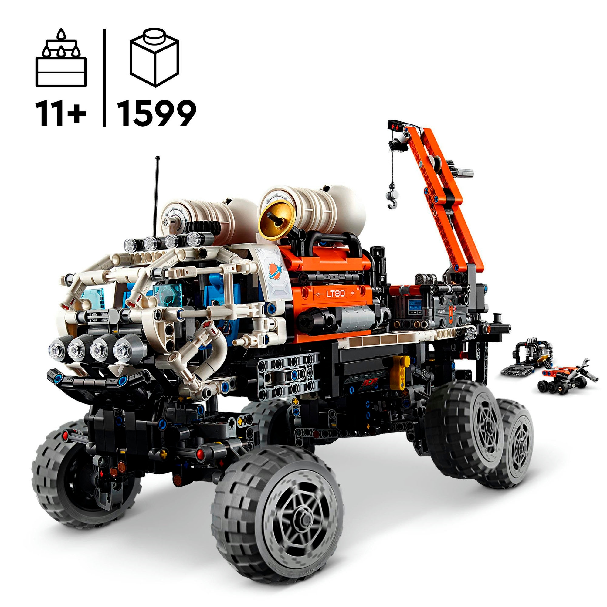 LEGO® Konstruktionsspielsteine »Mars Exploration Rover (42180), LEGO® Technic«, (1599 St.), Made in Europe