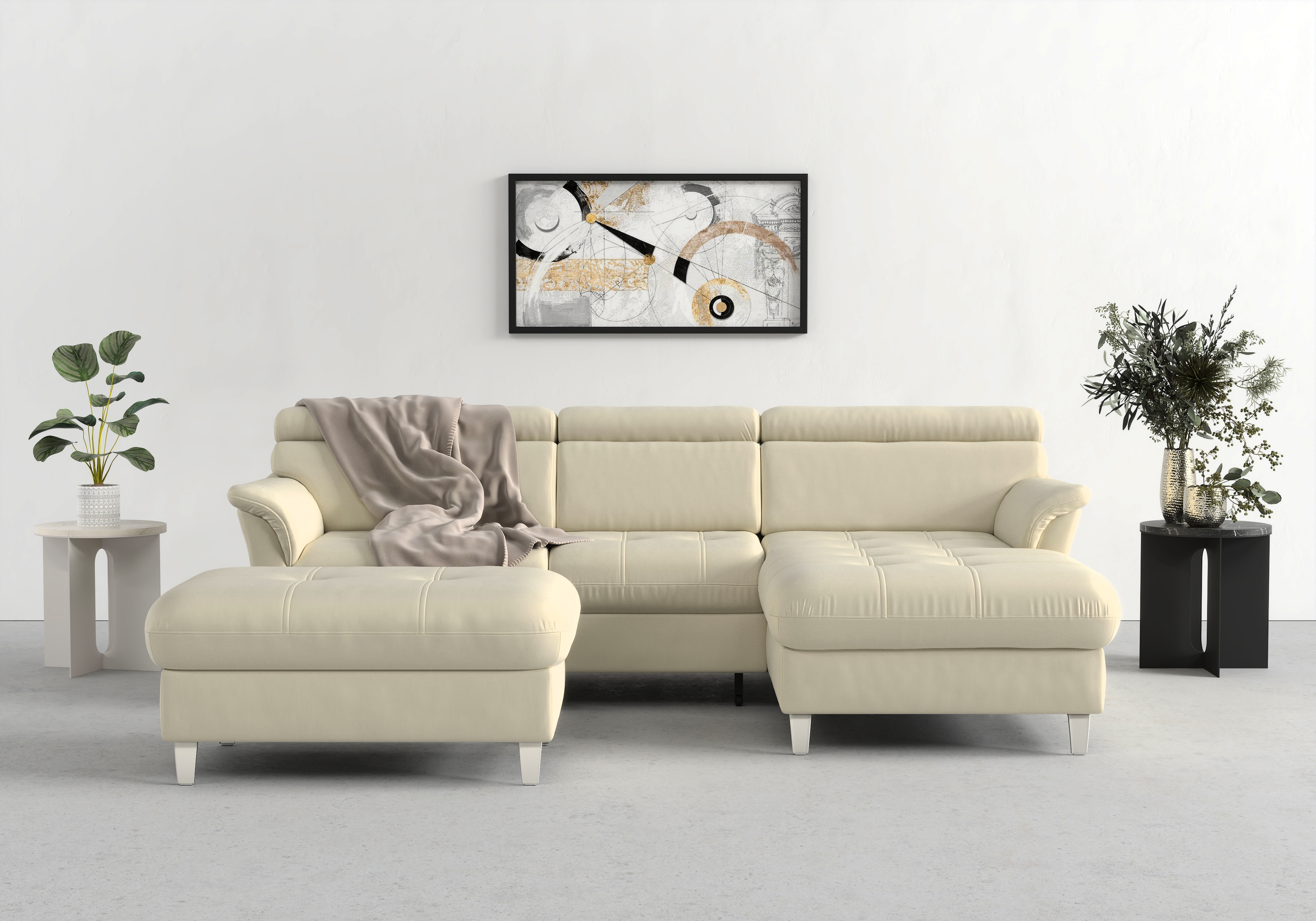 sit&more Ecksofa "Marano L-Form" inklusive Kopfteilverstellung, optional Schlaffunktion & Bettkasten