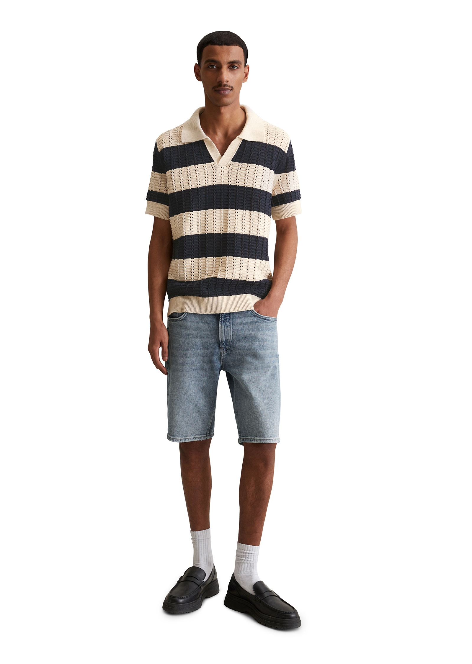 Marc O'Polo DENIM Poloshirt »aus reiner Bio-Baumwolle«