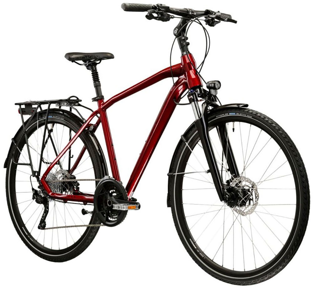 Kross Trekkingrad »Herren-Trekkingrad 28" Trans 9.0 Rot 30 Gänge« 30 Gang Shimano DEORE T6000 Schaltwerk Kettenschaltung