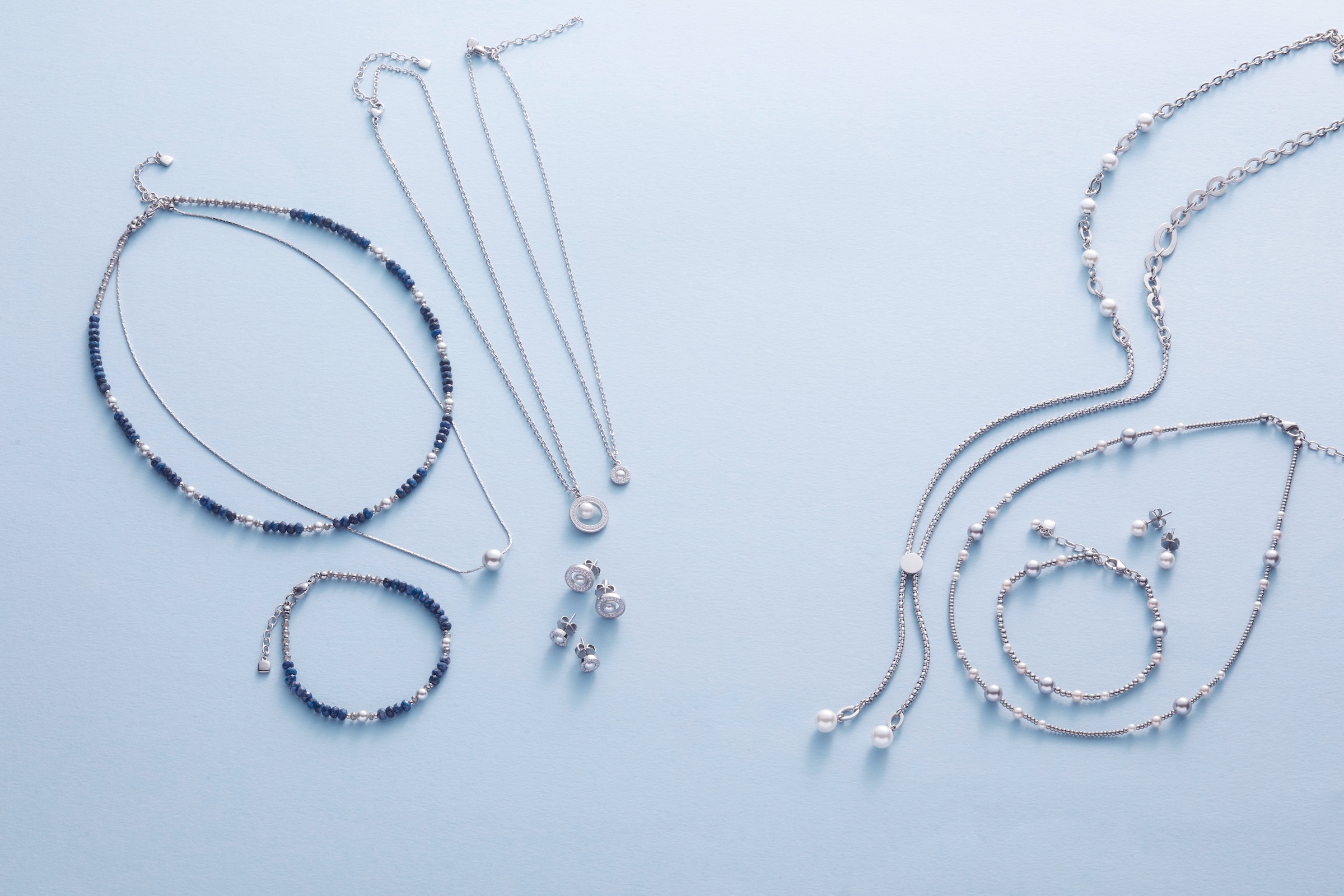 LEONARDO Armband »Anjana, 024312«, mit Sodalith - mit Glasperle, Perle (imitiert)
