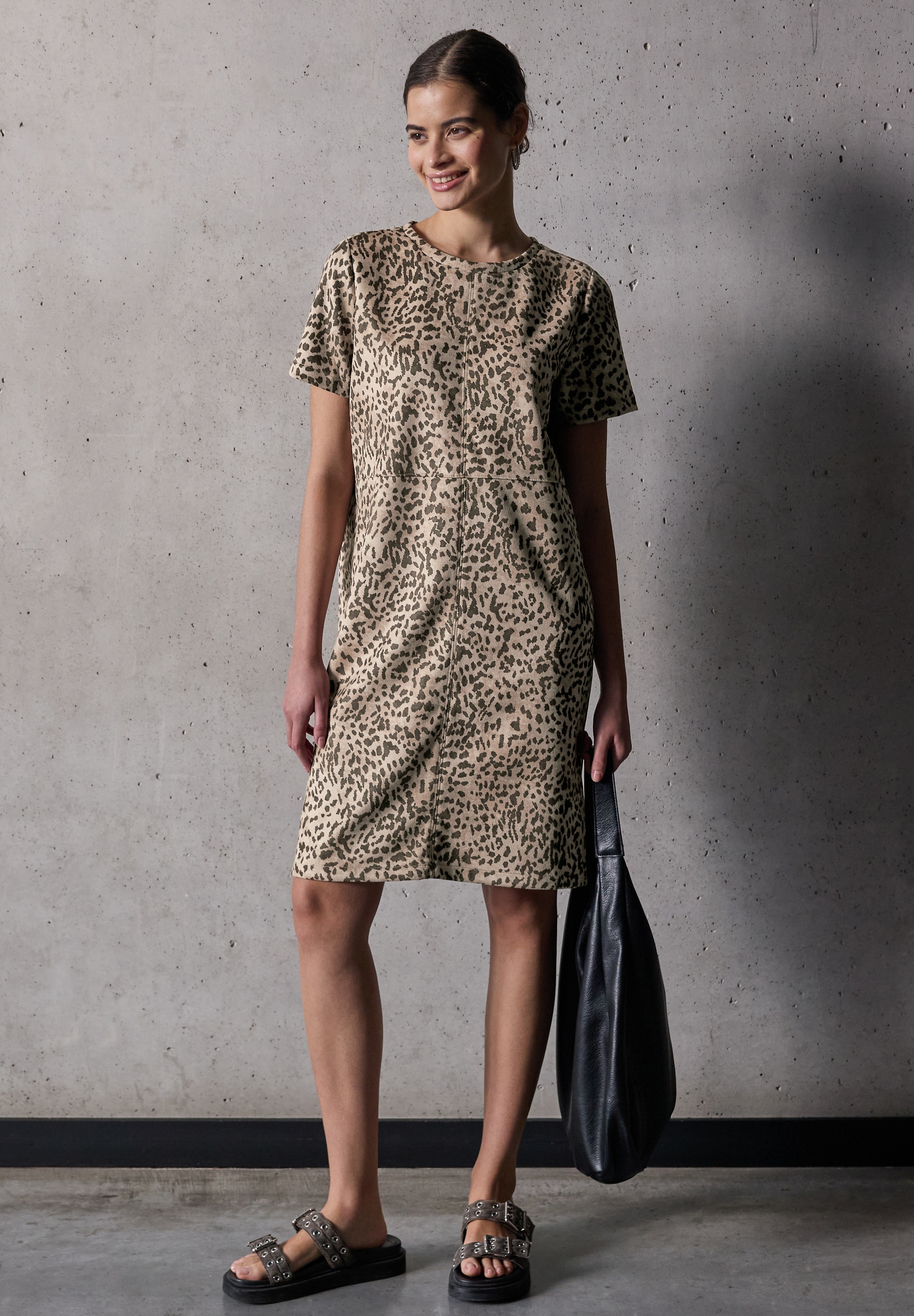 STREET ONE STUDIO Sommerkleid Ohne Taschen knielang