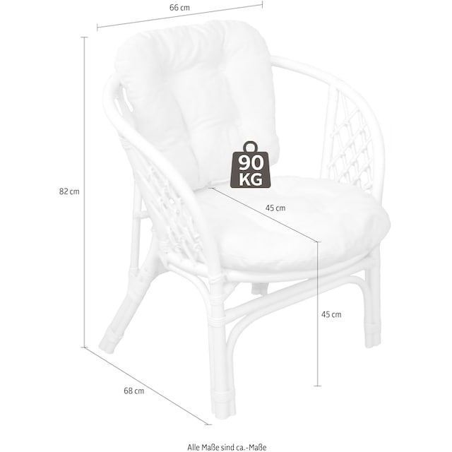 Home affaire Rattanstuhl »Rattansessel«, (Set), 2 St. kaufen | BAUR