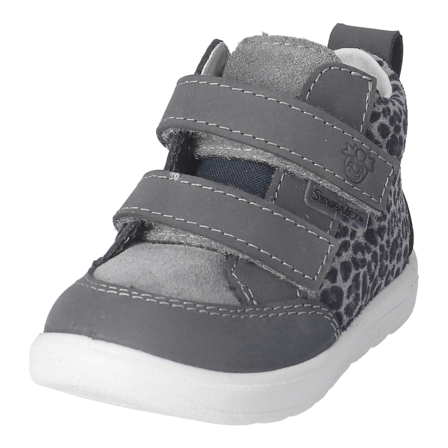 PEPINO by RICOSTA "LIA, WMS: mittel" Klettschuh, Babyschuh mit Kontrastbesatz, Größenschablone zum Download