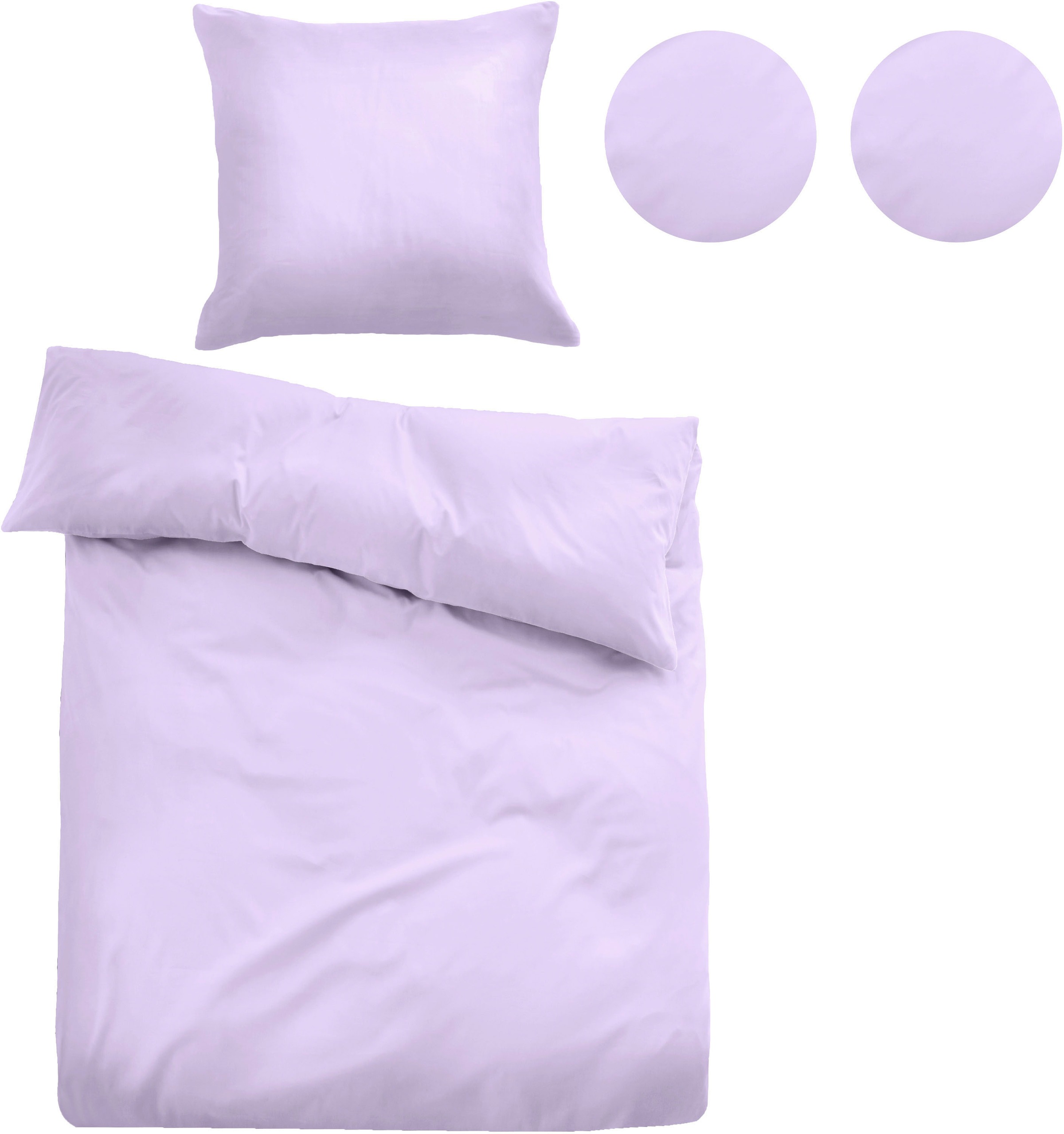 TOM TAILOR HOME Bettwäsche »Solid Colors«, feinfädige, angenehm leichte Perkal Bettwäsche, aus 100% Baumwolle