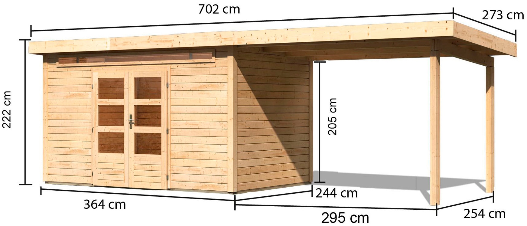 Karibu Gartenhaus »Ammersee 6«