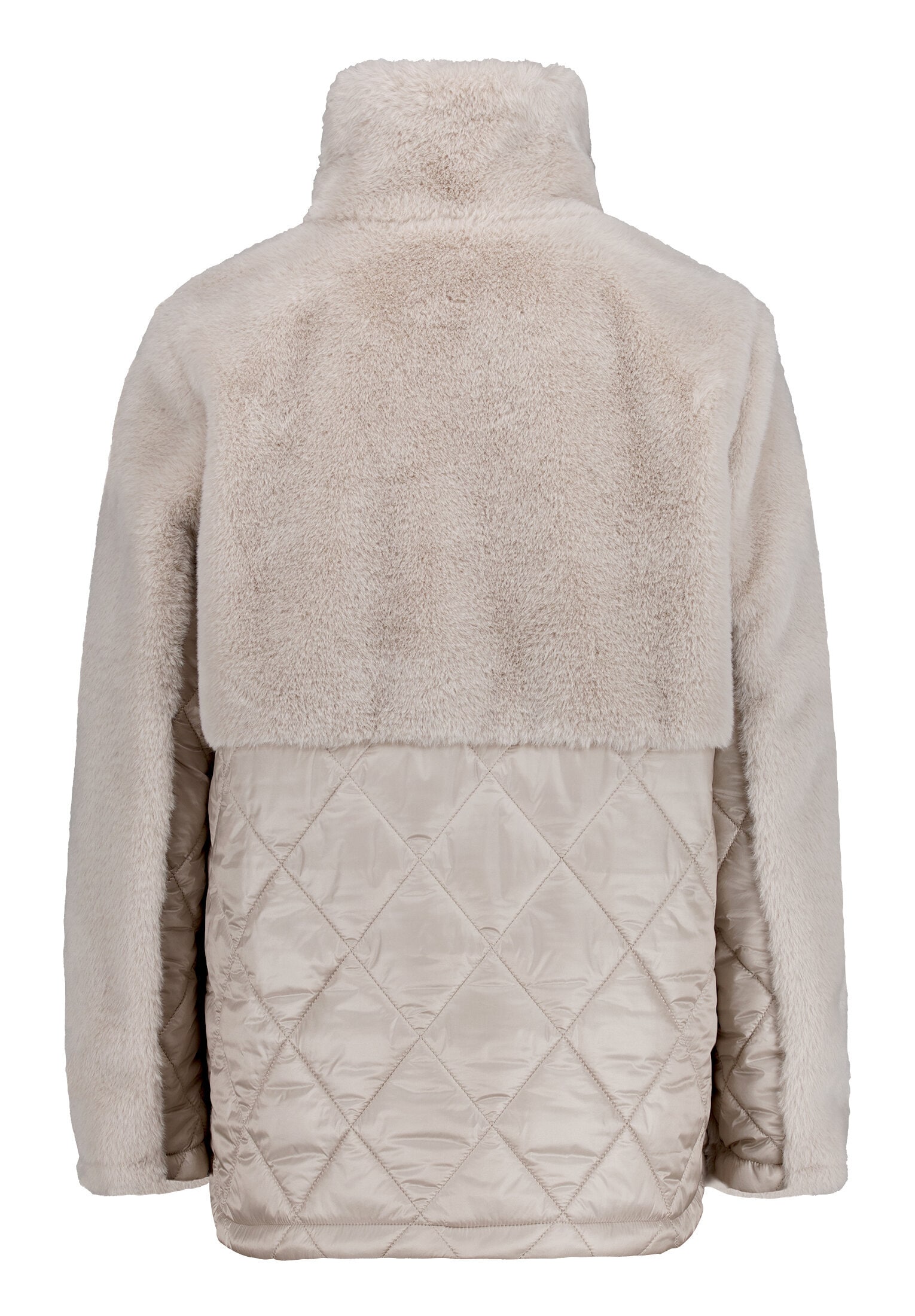 Amber & June Plüschjacke »Damen mit Stehkragen«