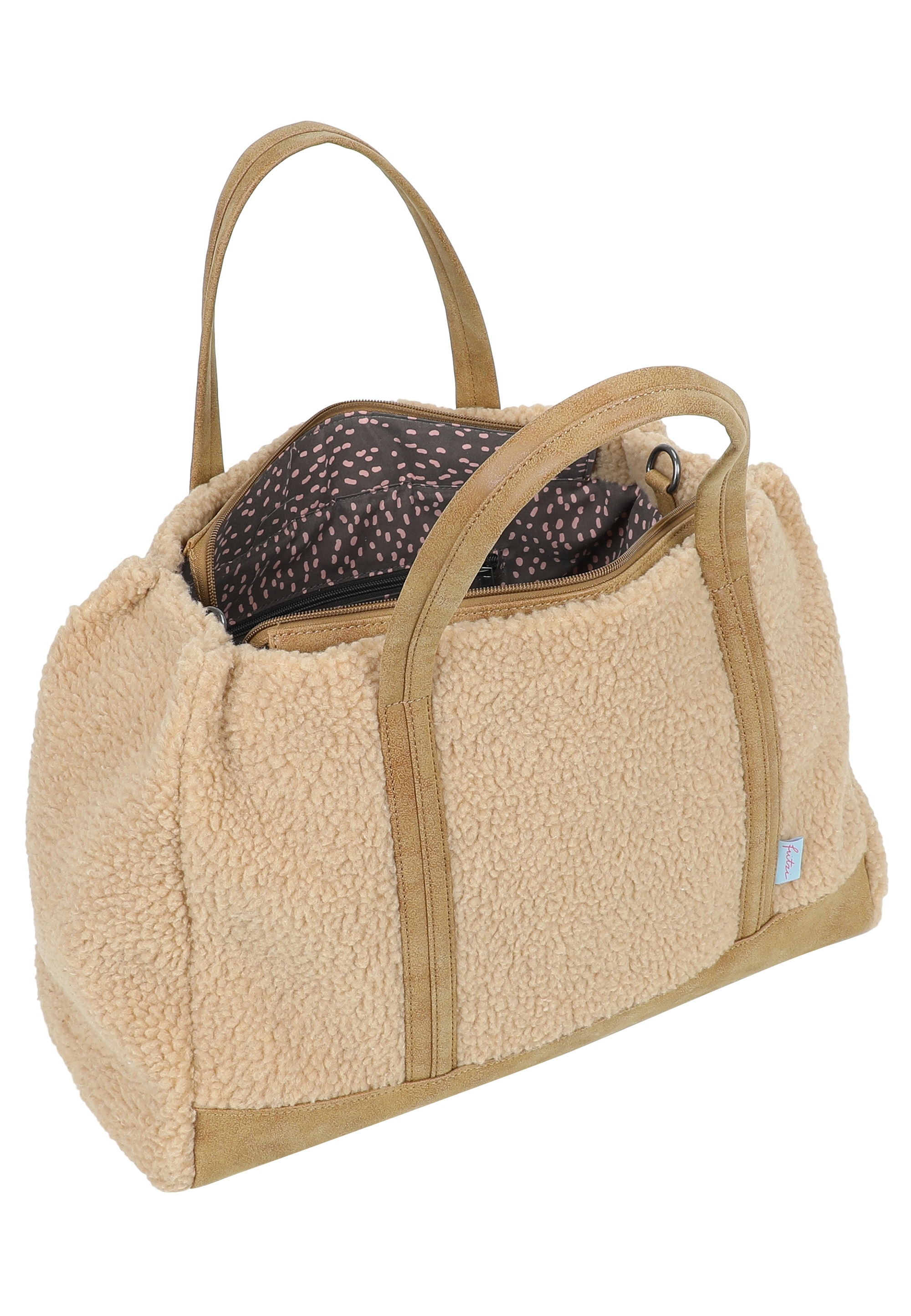 Fritzi aus Preußen Henkeltasche »Easy Tote Limited Teddy« im modernen Teddy-Look