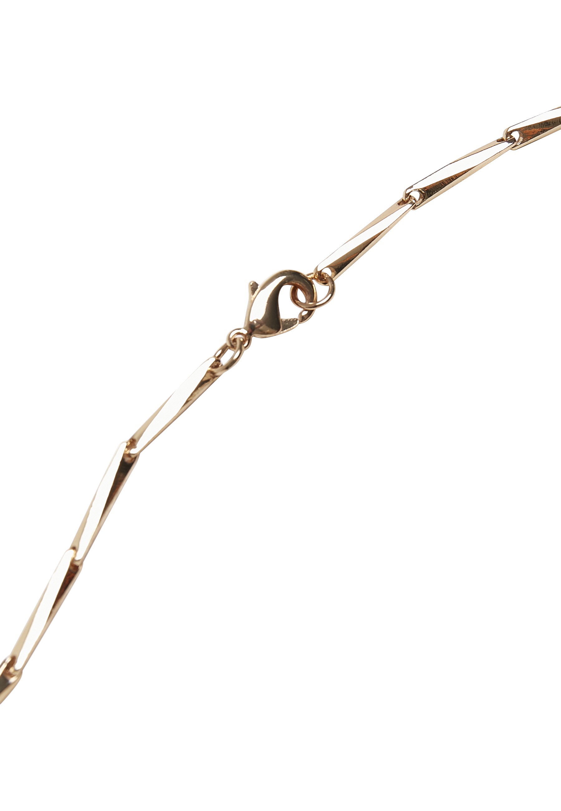 Edelstahlkette URBAN CLASSICS "Urban Classics Unisex Small Dollar Necklace", gold, Halsketten, Damen, onesize, Edelstahlkette 3