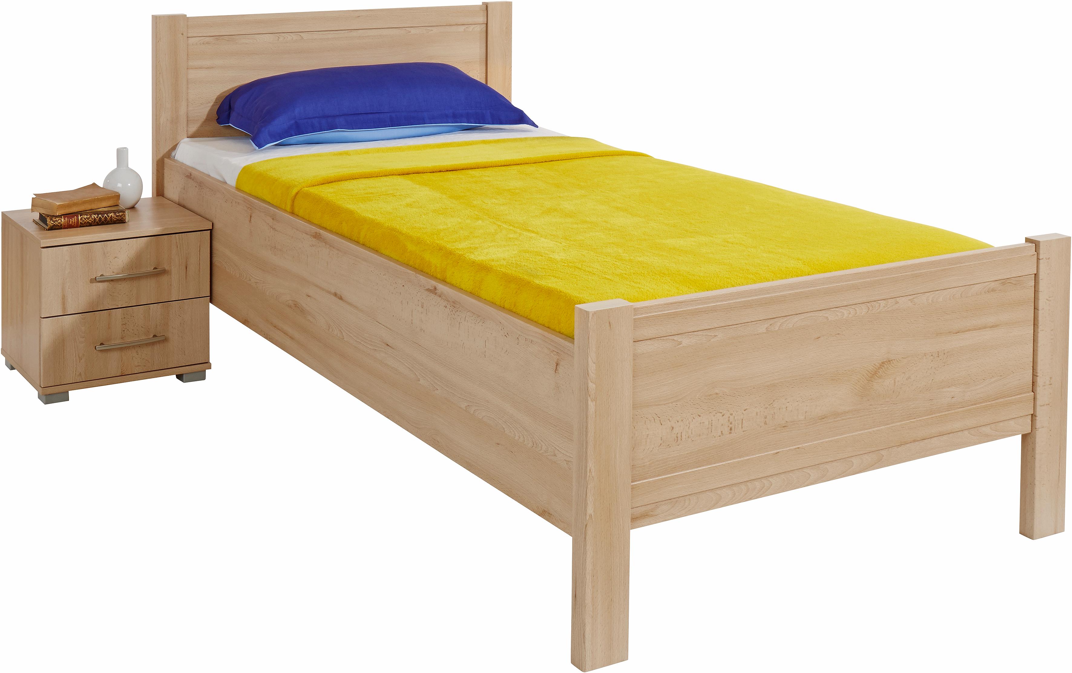priess Bett "Husum Schlafzimmer Jugendzimmer Rahmenbett" Komforthöhe, hochwertige Premium Qualität, für Motorrahmen geeignet