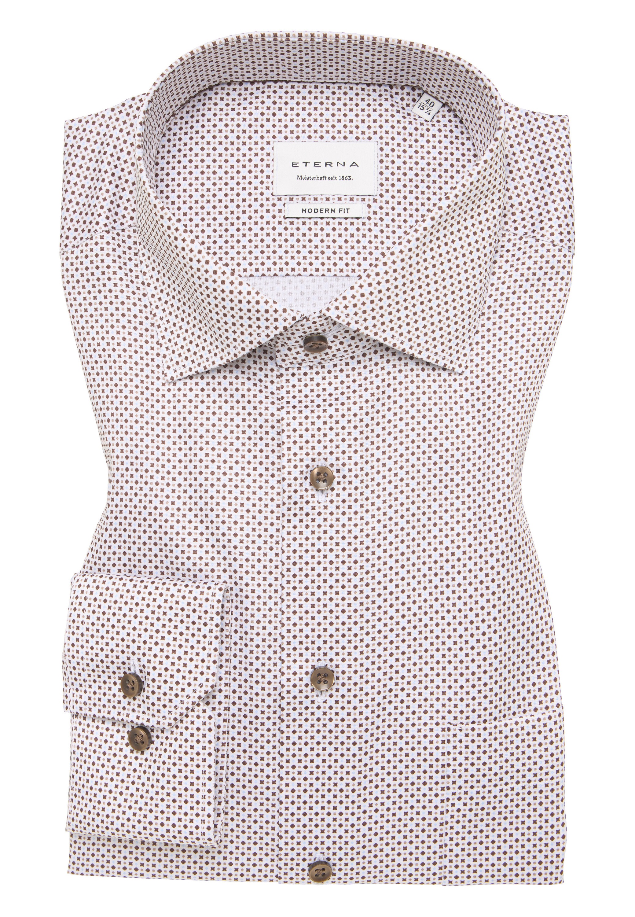 Eterna Langarmhemd »MODERN FIT« NON IRON (bügelfrei)