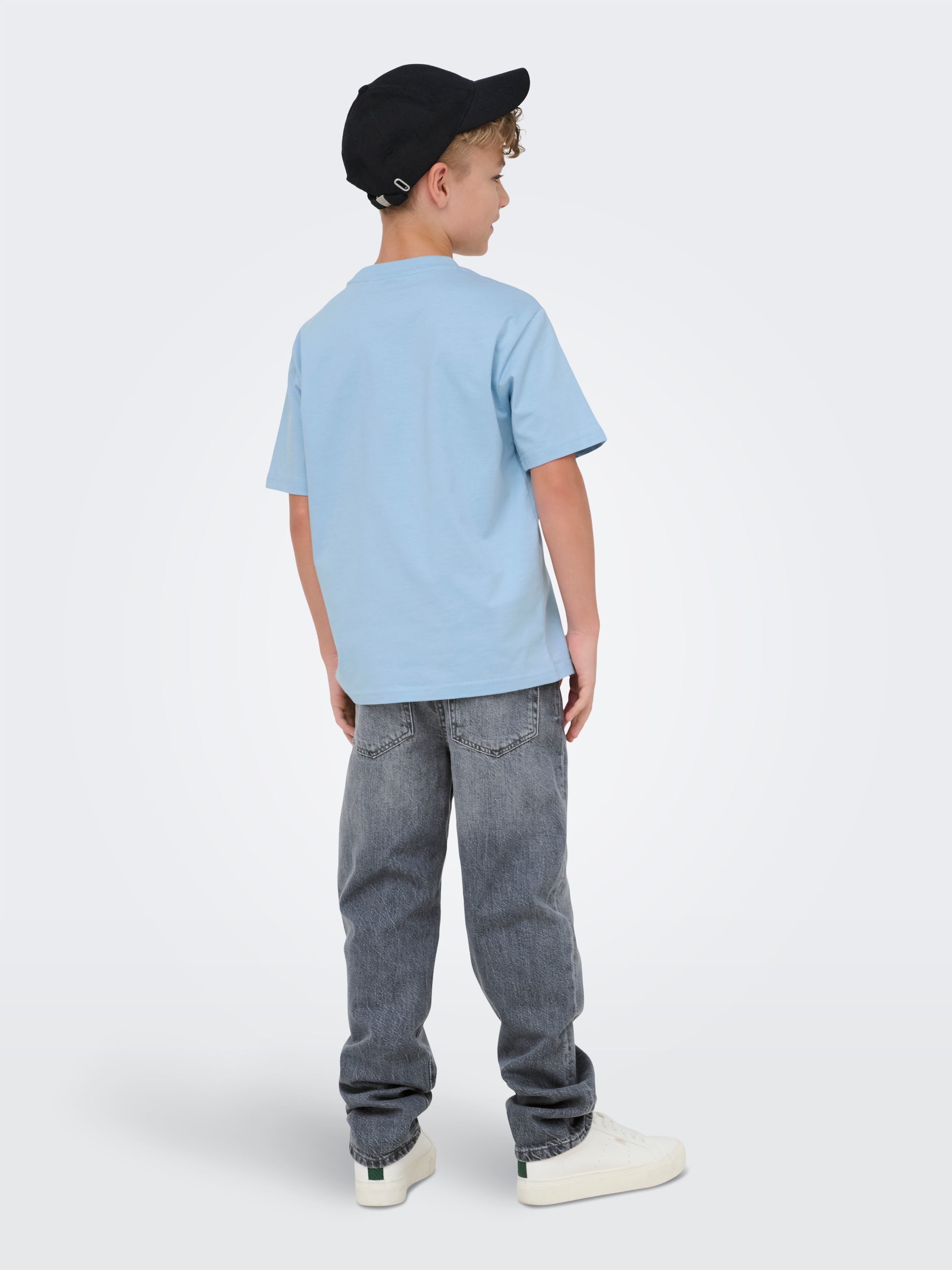 ONLY & SONS junior Straight-Jeans »OSJEDGE STRAIGHT MG 3365 TAI DNM NOOS« Baumwolle, loose fit