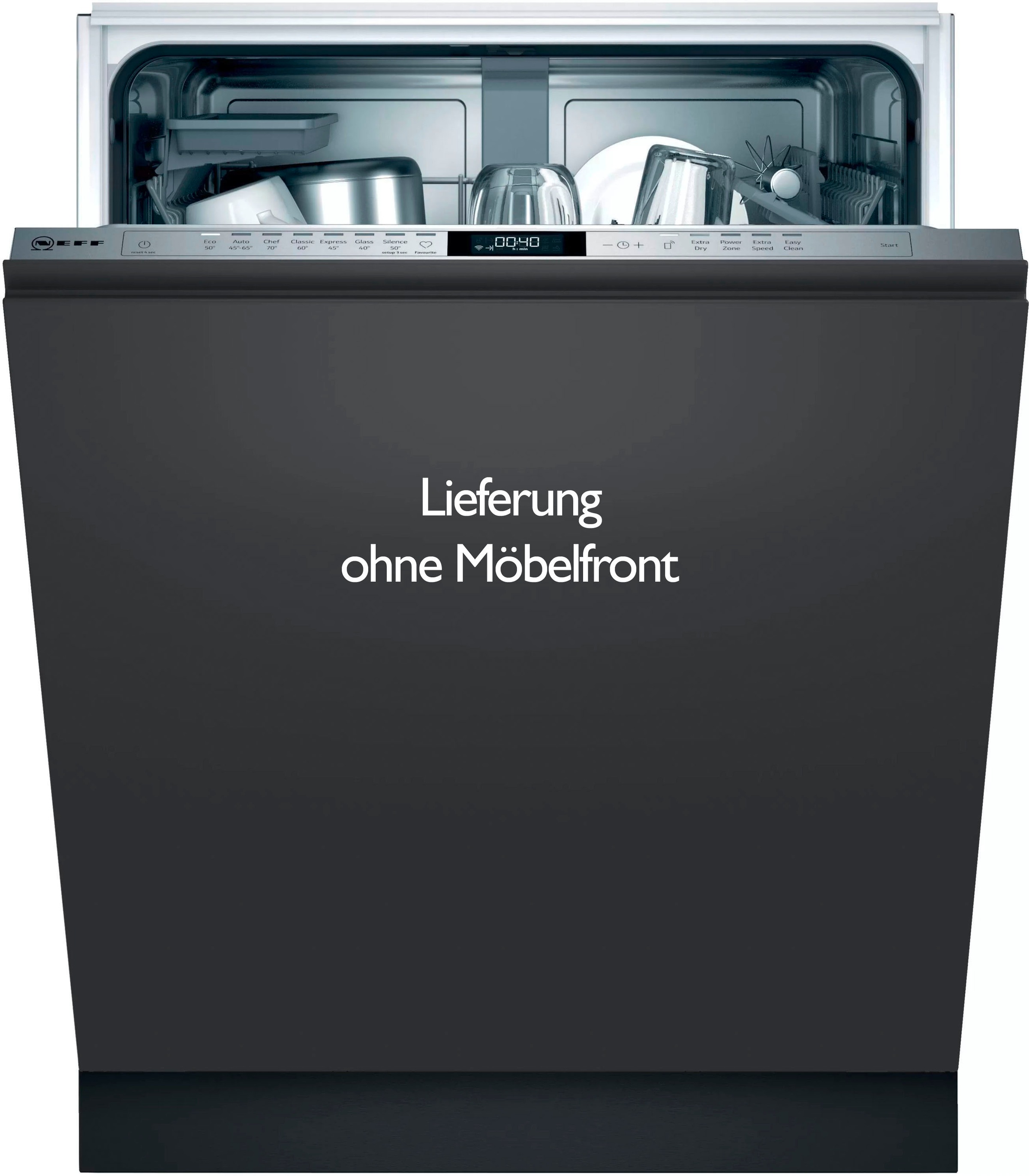 NEFF vollintegrierbarer Geschirrspüler N 70 »S157EAX39E«, 13 Maßgedecke, Time Light: auf den Boden projizierte Restlaufzeit