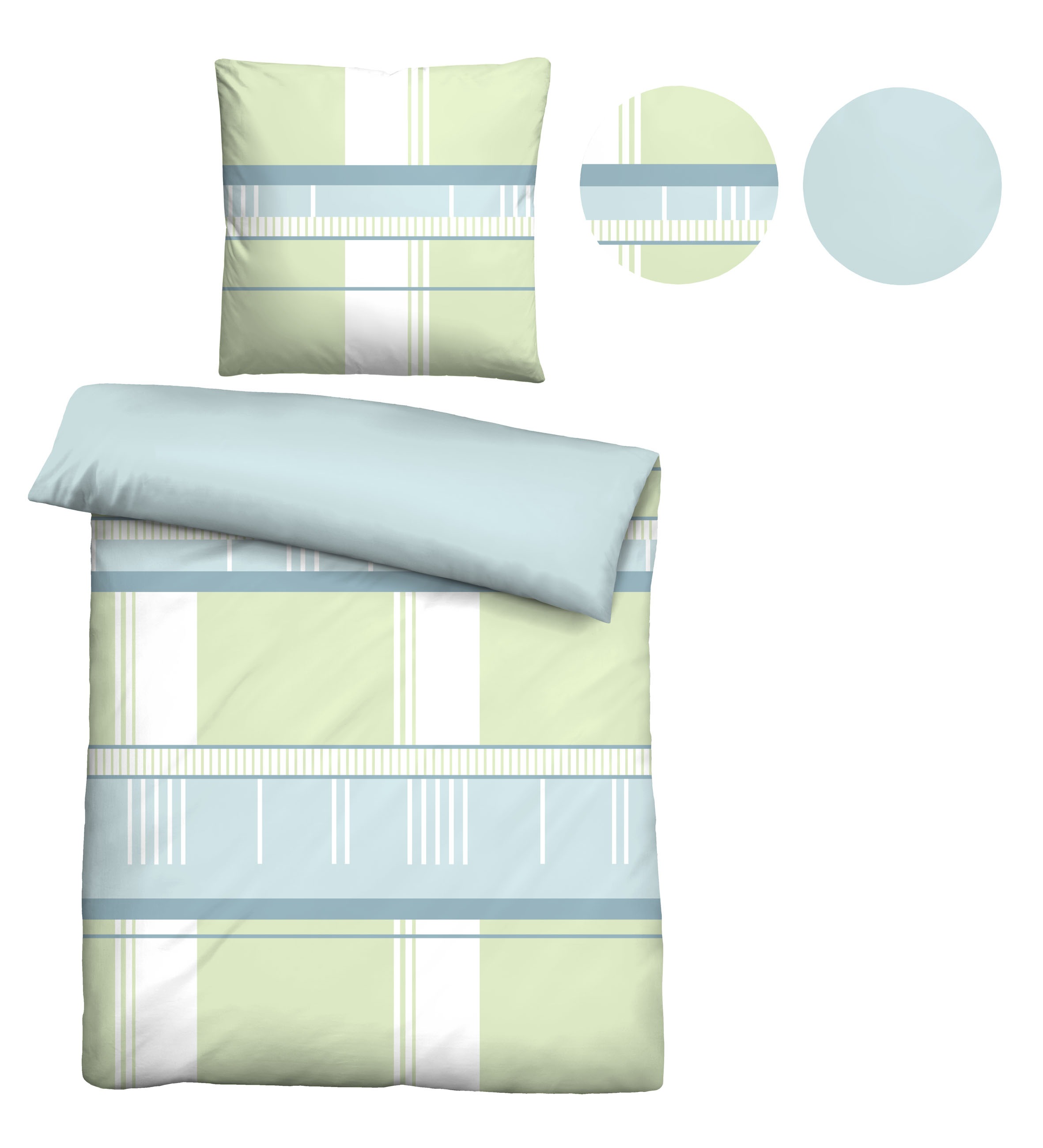 Thumbnail - Castell - Markenbettwäsche Wendebettwäsche "0270337" 2 Stk. Cooling-Effekt - fördert Luftzirkulation, pflegeleicht, Reiß...