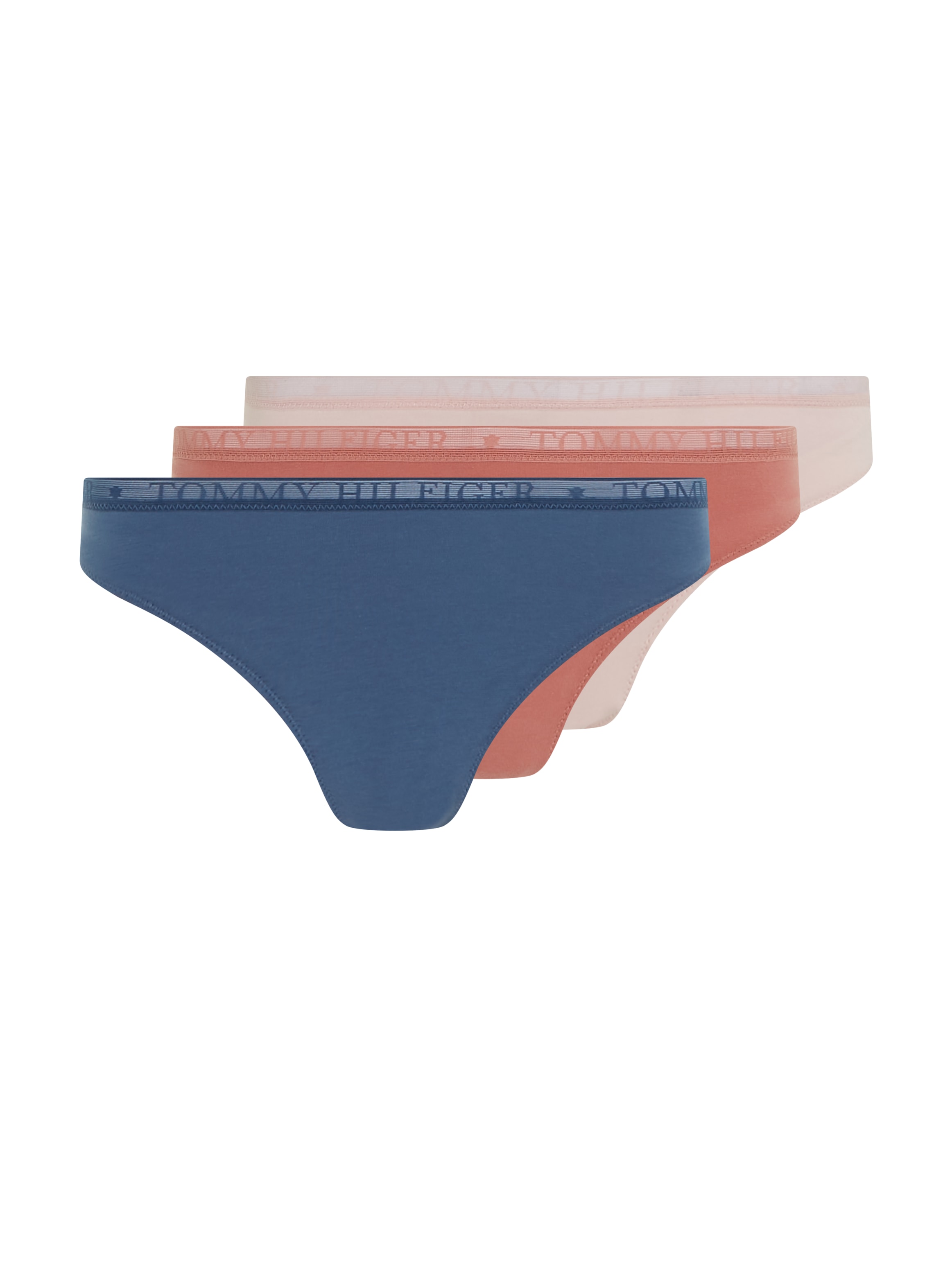 Slip »LACE 3P THONG (EXT SIZES)«, (Packung, 3er-Pack), mit Tommy Hilfiger Logobund