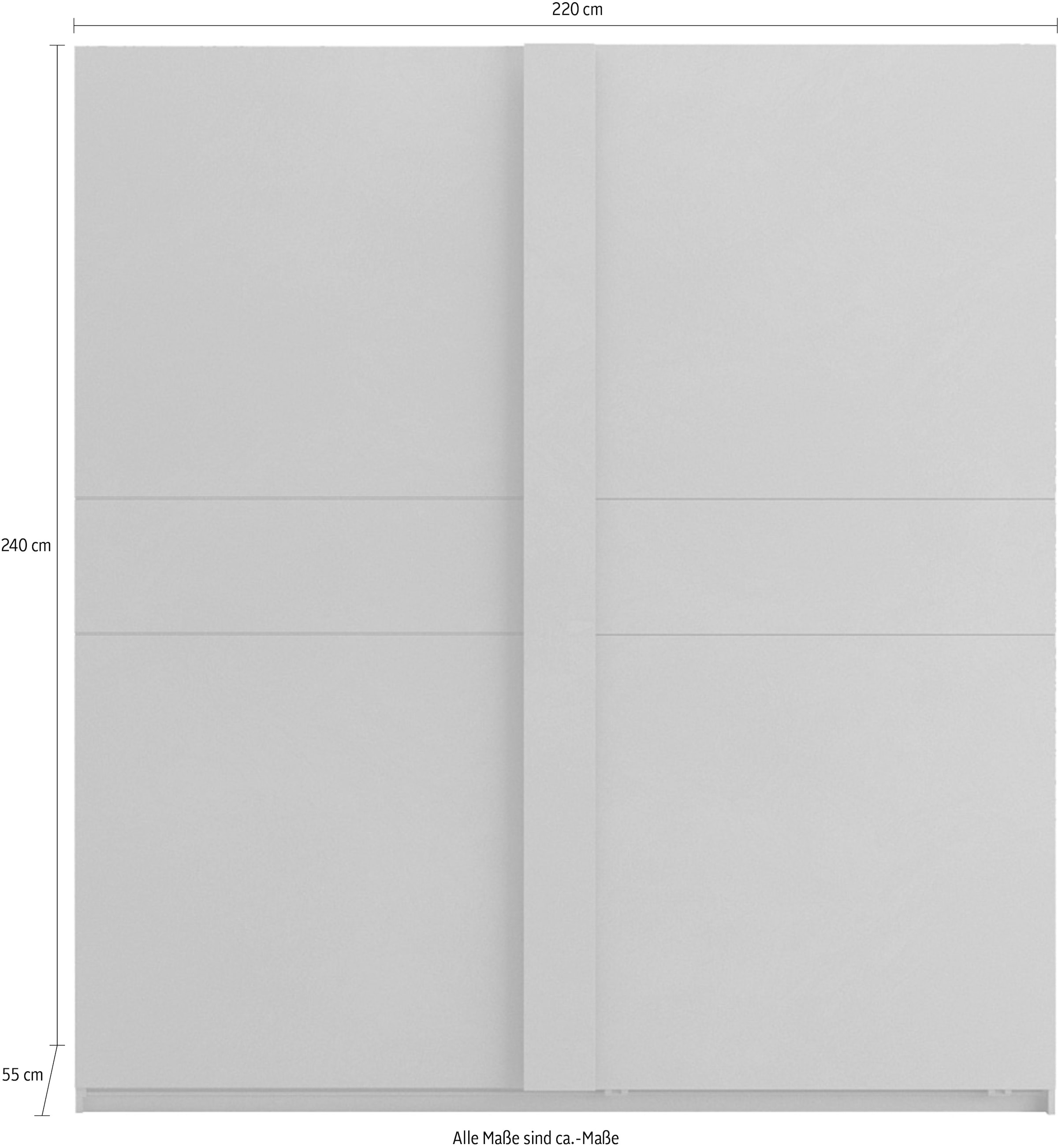 INOSIGN Schwebetürenschrank »Jupiter, Schiebetürenschrank in Steingrau«