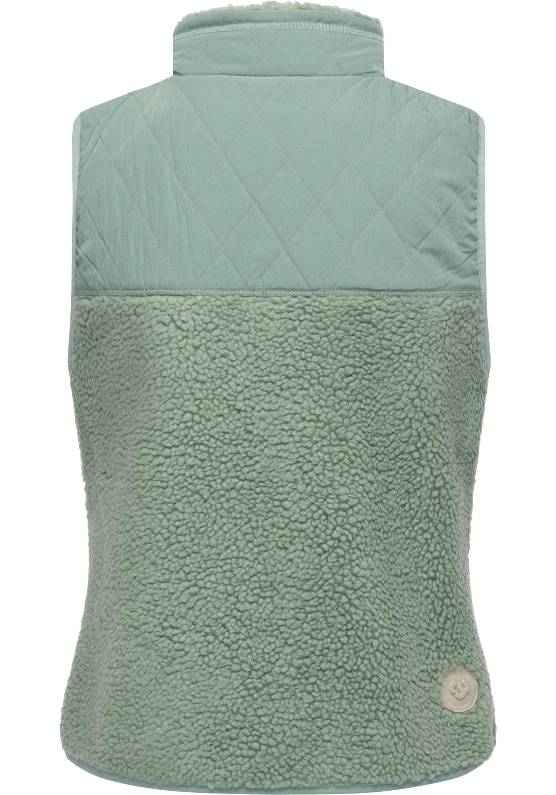 Ragwear Plüschweste »Junkin Bonded«, warme Damen Weste aus Materialmix mit Teddy-Fleece