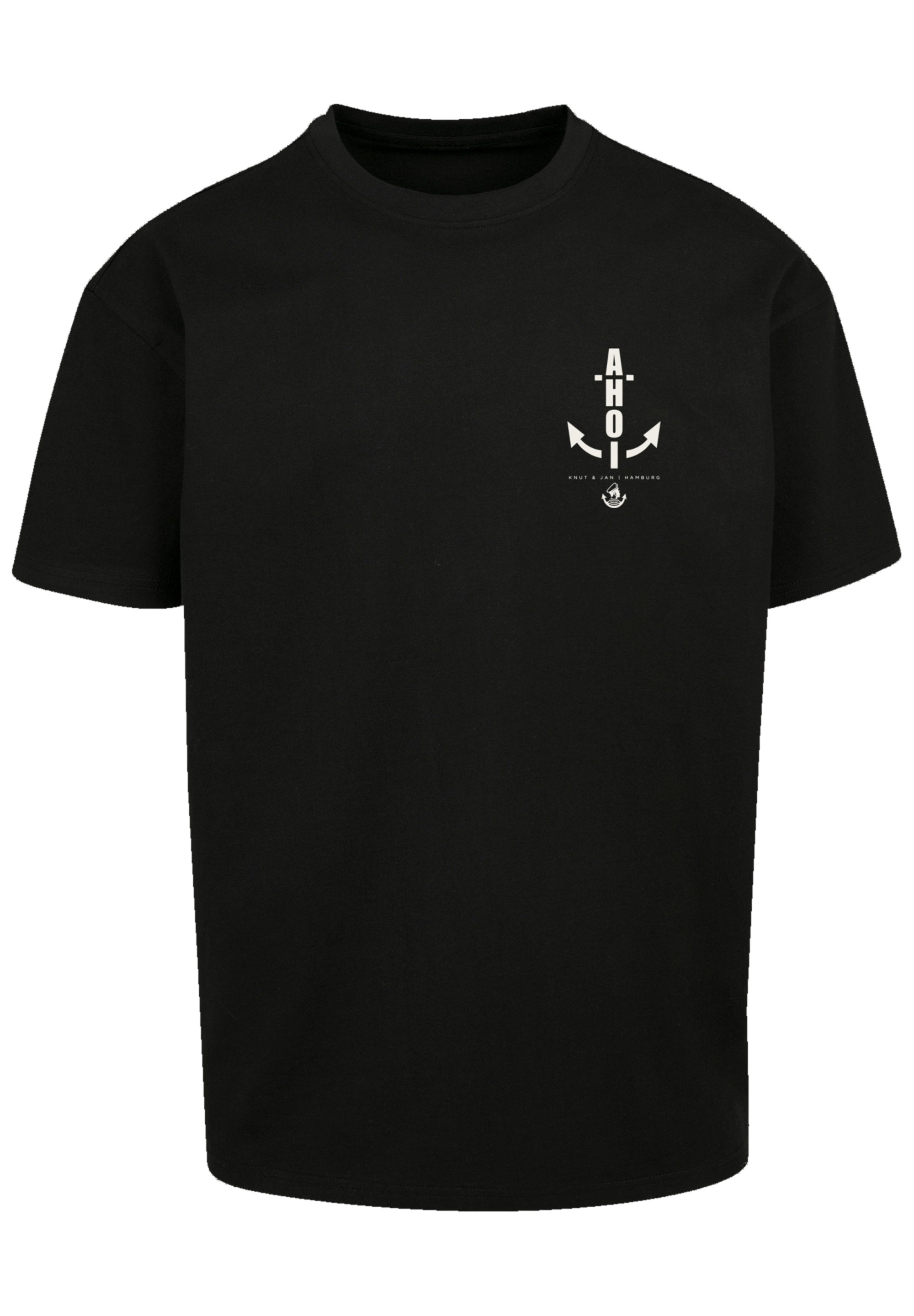 F4NT4STIC T-Shirt »Ahoi Anker Knut & Jan Hamburg«, Print