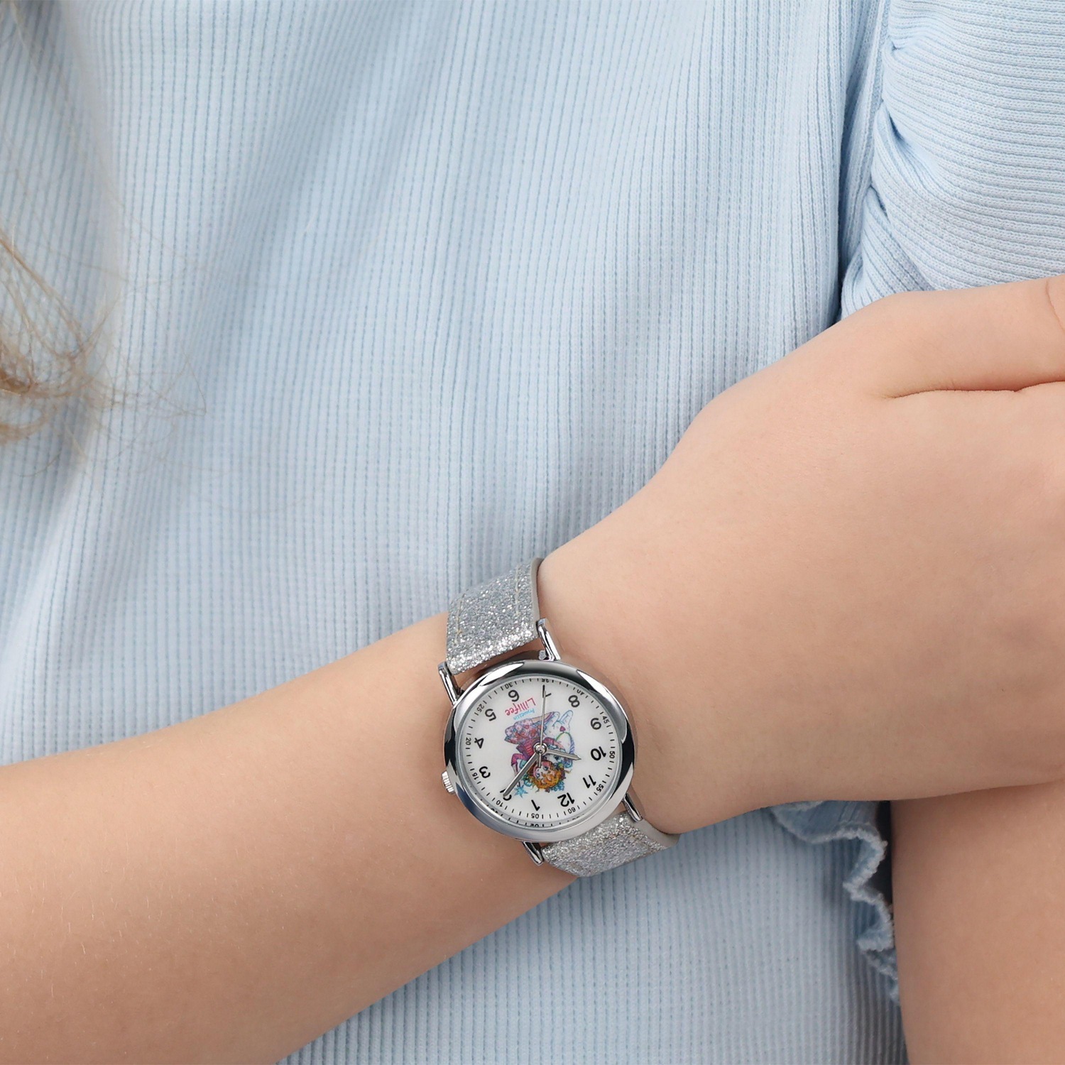 Prinzessin Lillifee Quarzuhr Armbanduhr, Kinderuhr, Mädchen, analog