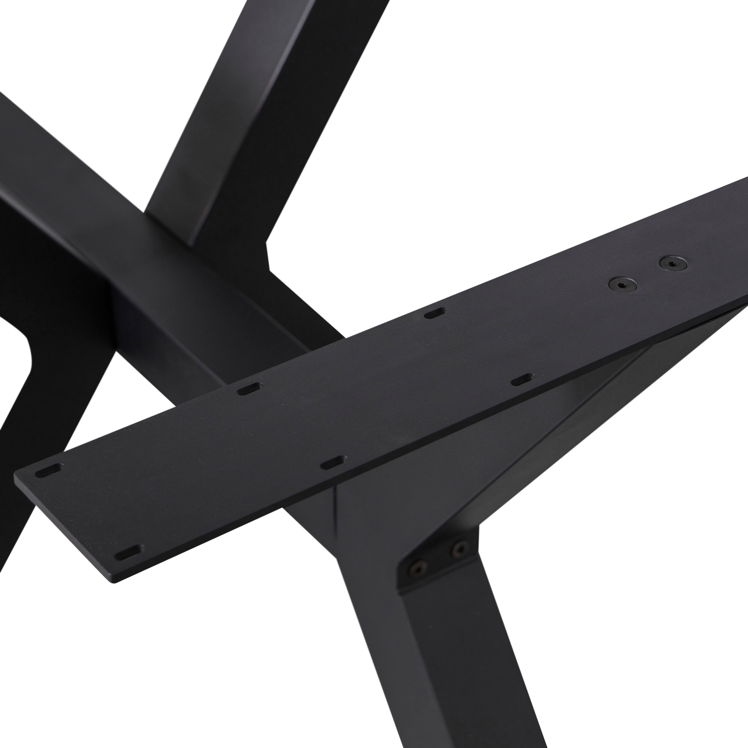 WOOOD Tischbein »Tablo Zeeland aus Metall mit Pulverbeschichtung B 141 x T 79 x H 72 cm« Robustem Kreuzgestell, Tragkraft 150 kg, einfach zu montieren