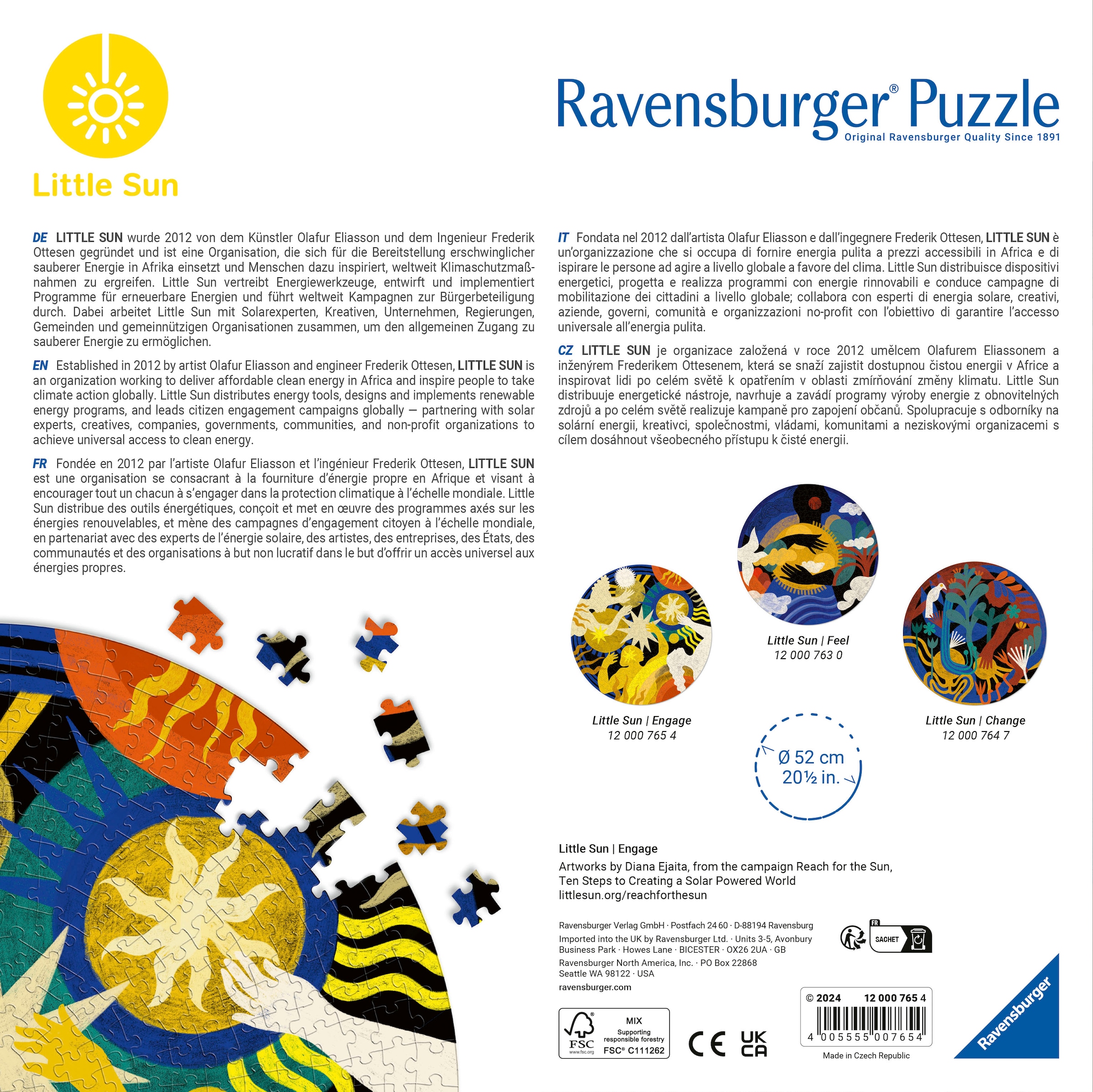 Ravensburger Puzzle »Little Sun Engage«, Made in Europe