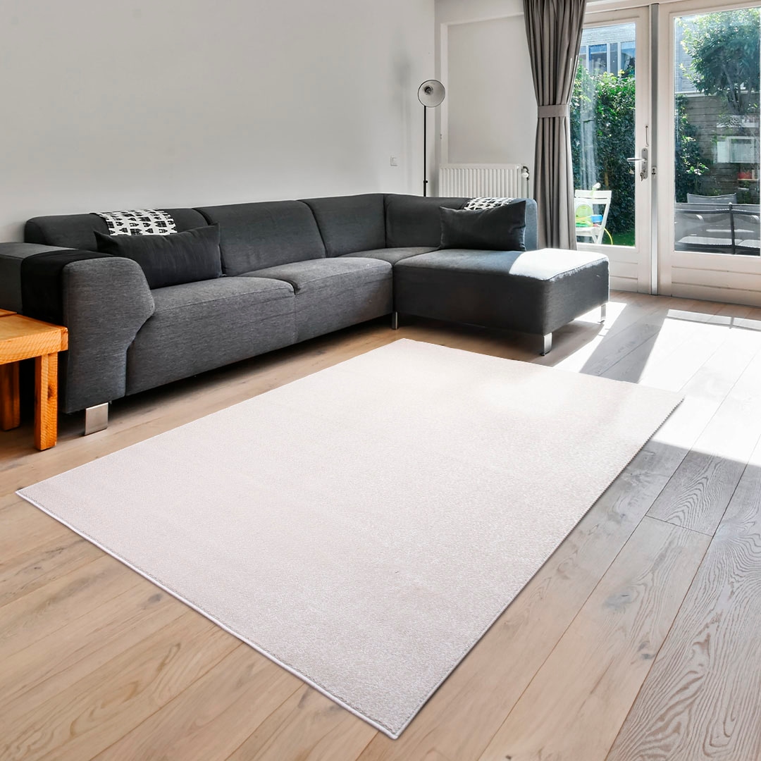 my home Teppich »Pieter«, rechteckig, 9 mm Höhe, mit besonders weichem Flor, Kurzflor, Design-Teppich, Melange-Effekt