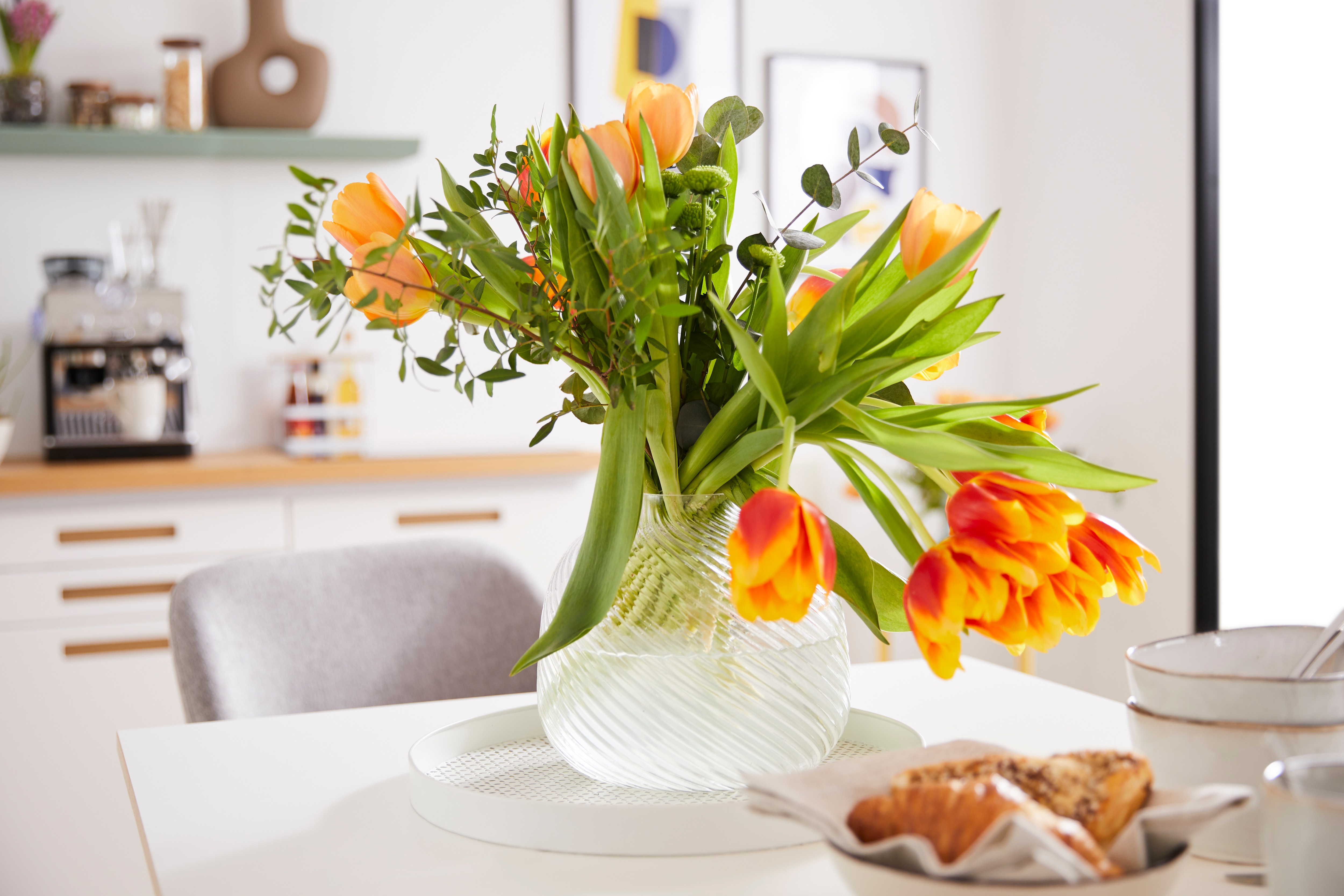 Thumbnail - Home affaire Tischvase "Marenne" aus Glas, mit wunderschönem Schliff