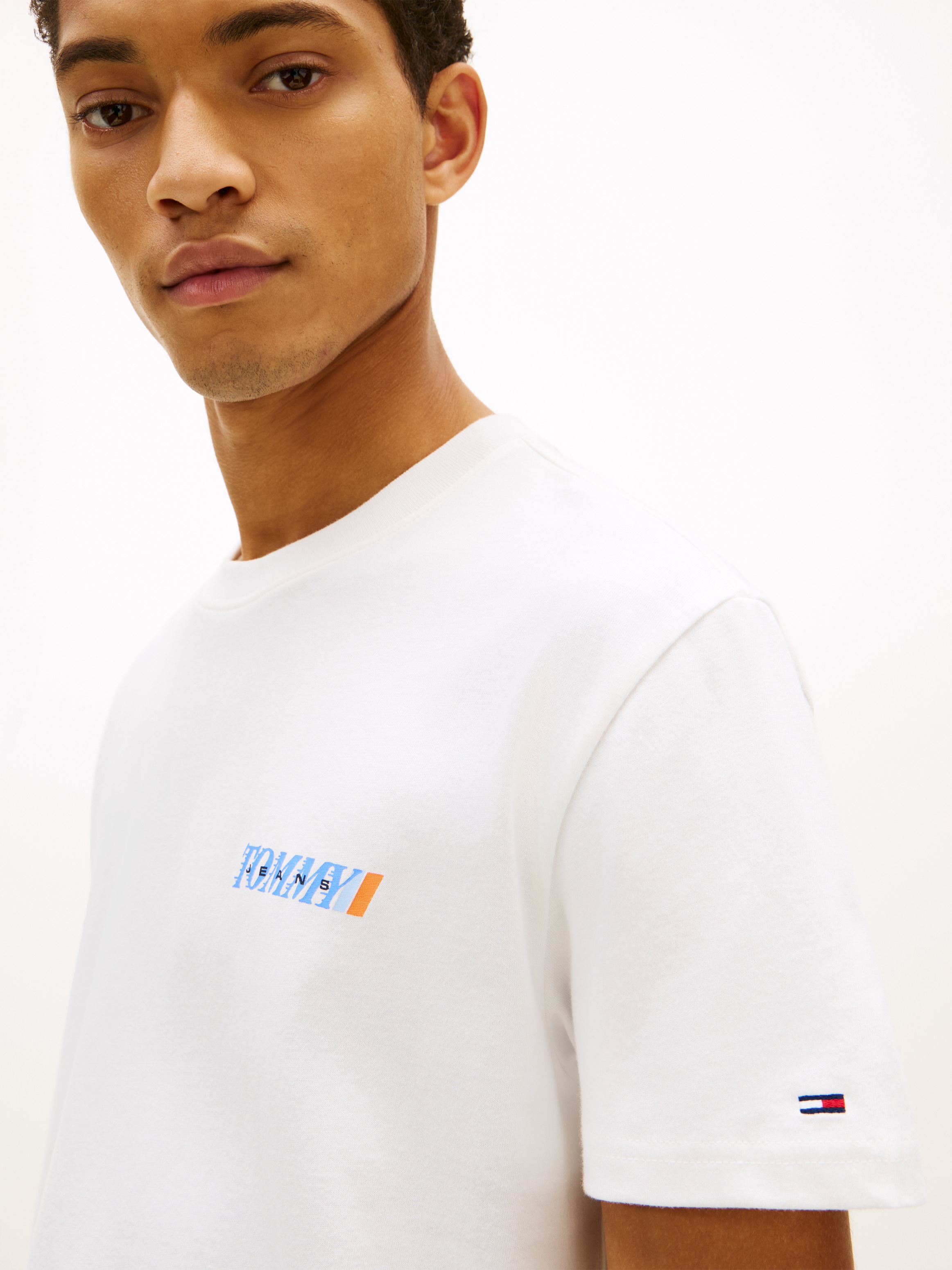 Tommy Jeans T-Shirt "REGULAR VINTAGE LA BACK" Regular fit mit Markenprint günstig online kaufen