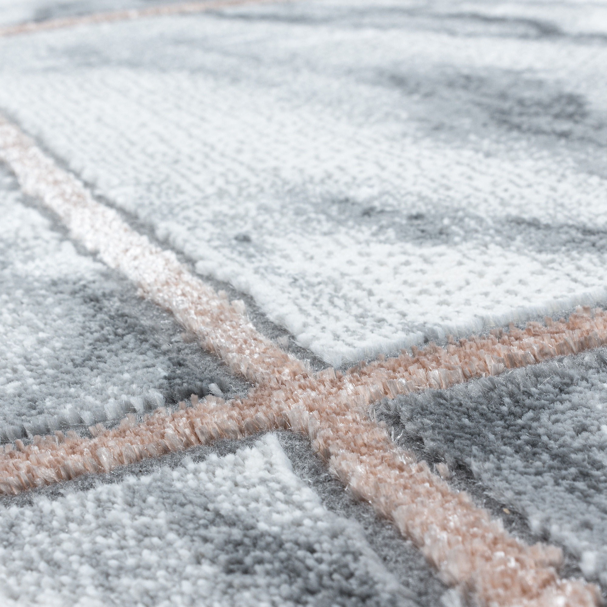 Ayyildiz Teppiche Teppich »NAXOS 3816« rechteckig 12 mm Höhe Läufer, Marmor Optik, Kurzflor, Wohnzimmer