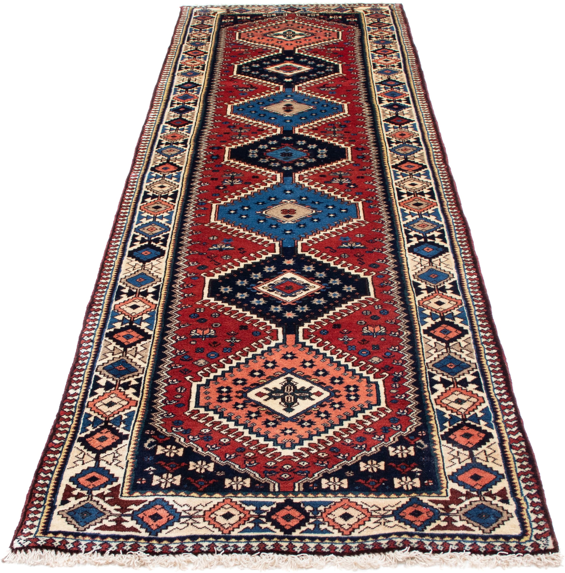 morgenland Orientteppich "Perser - Nomadic - 284 x 81 cm - mehrfarbig", rechteckig, 10 mm Höhe, Wohnzimmer, Handgeknüpft