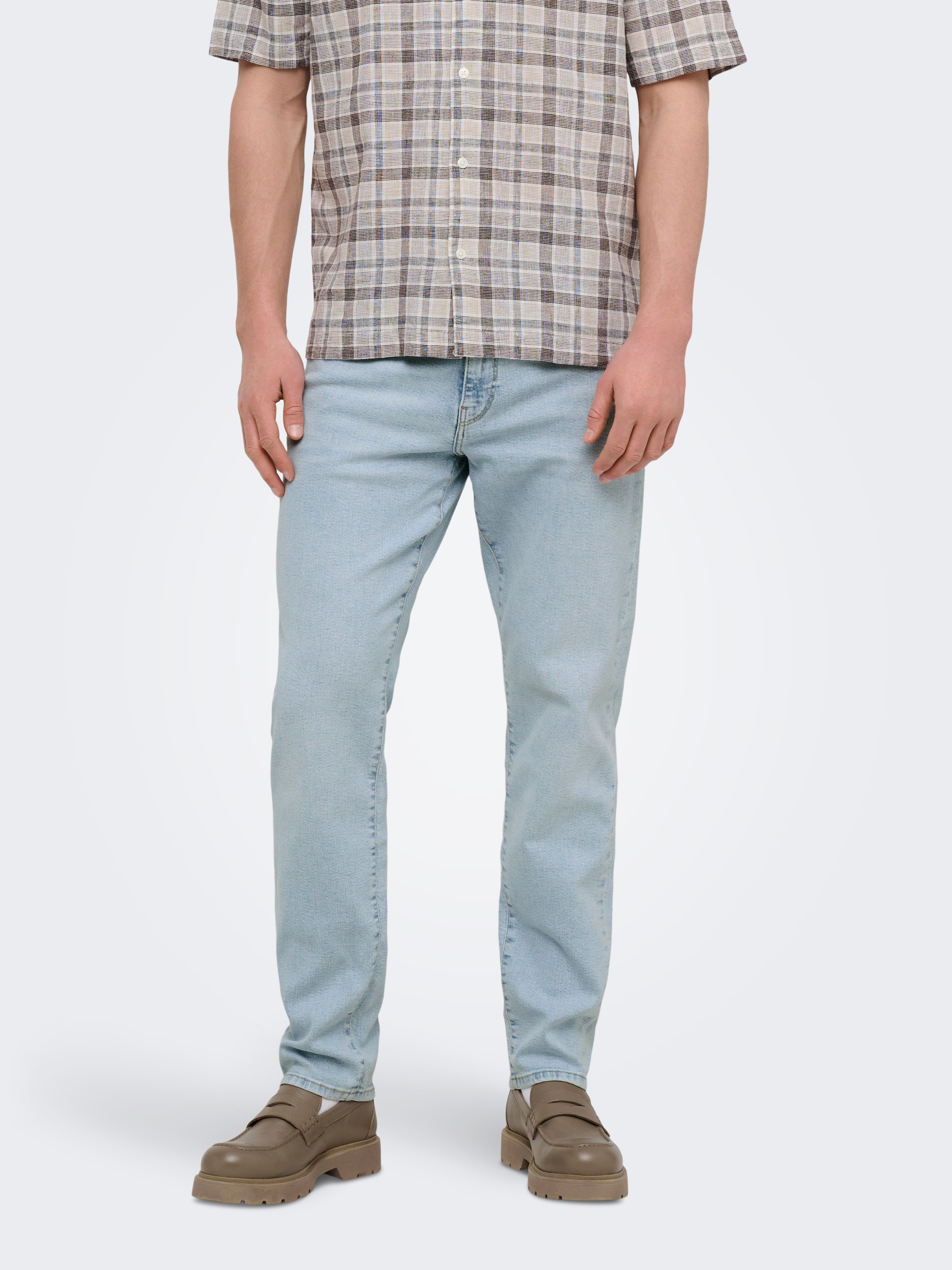 ONLY & SONS Straight-Jeans "ONSWEFT REG. MBD 5094 TAI DNM NOOS" Baumwollmischung, straight fit