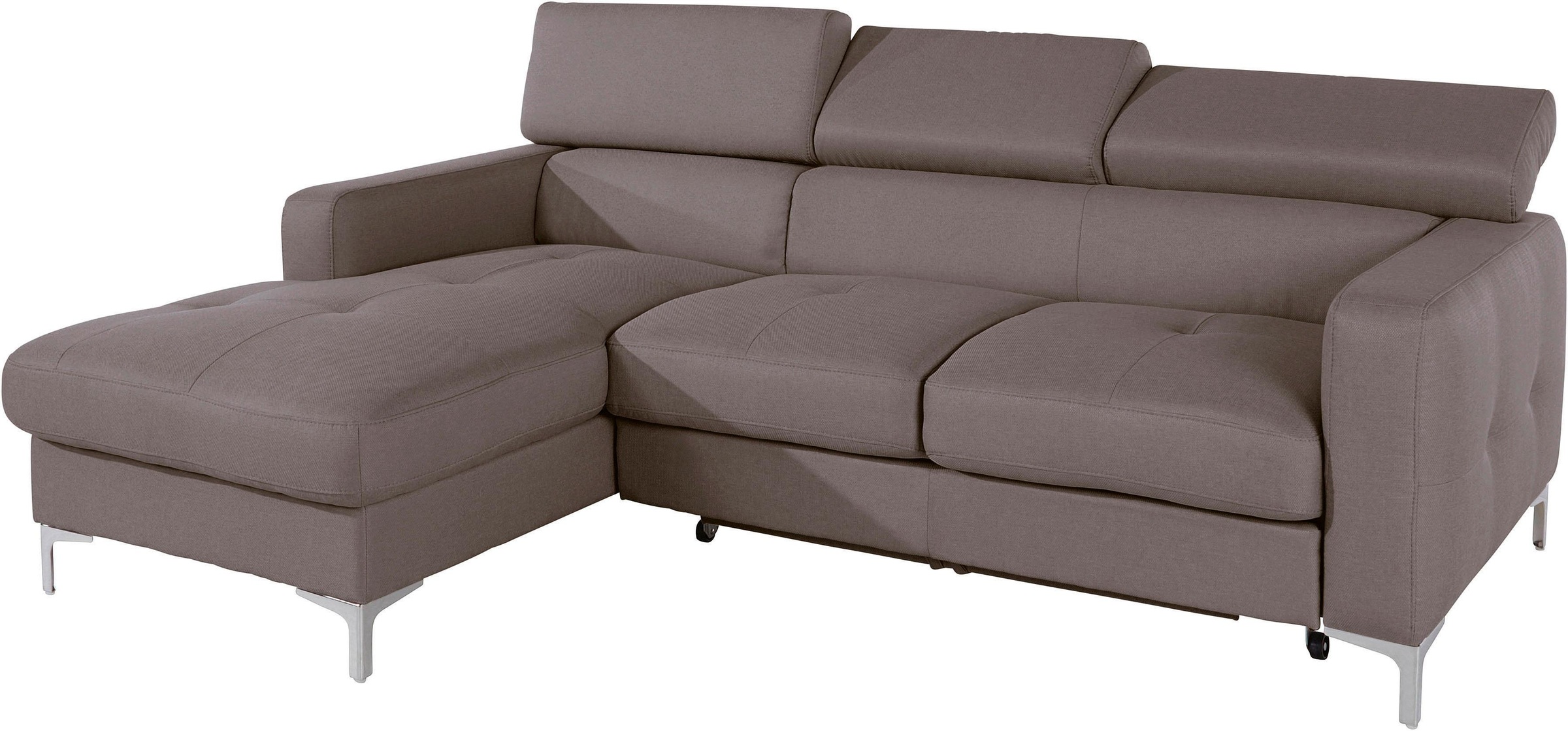 COTTA Ecksofa "Sammy L-Form", mit Kopfteilverstellung, wahlweise mit Bettfu günstig online kaufen