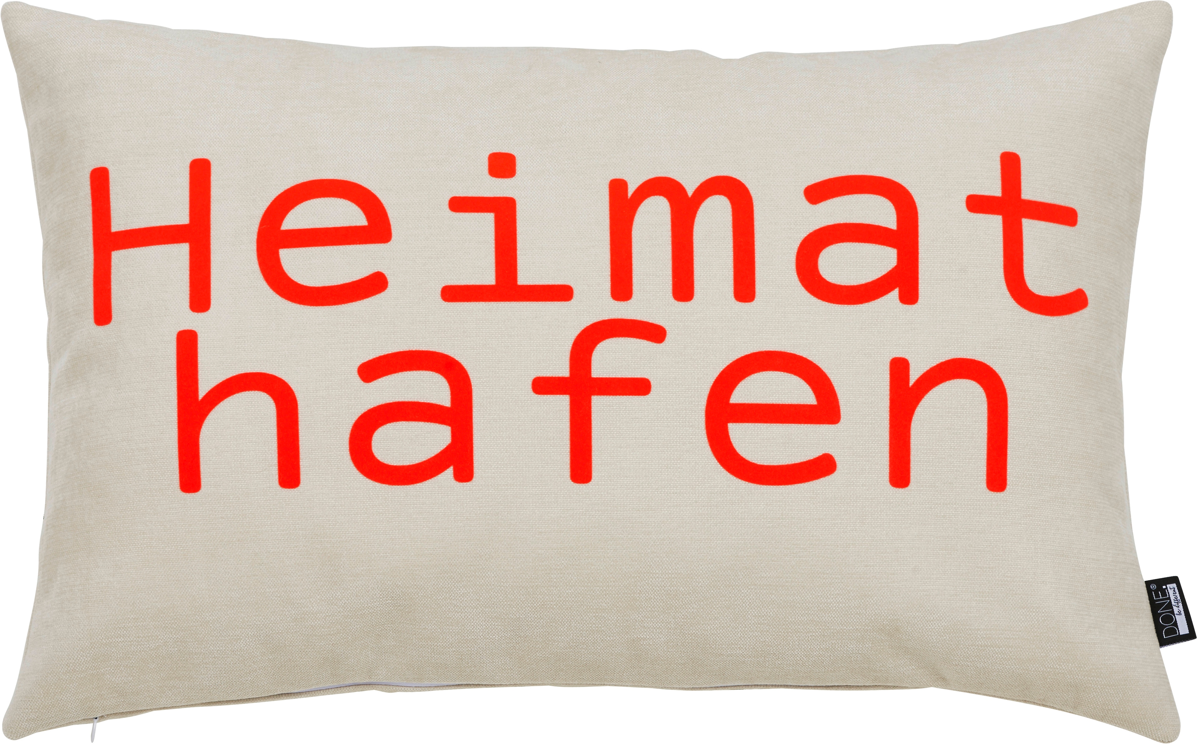 done. Dekokissen "HEIMATHAFEN" Extra weiche Haptik