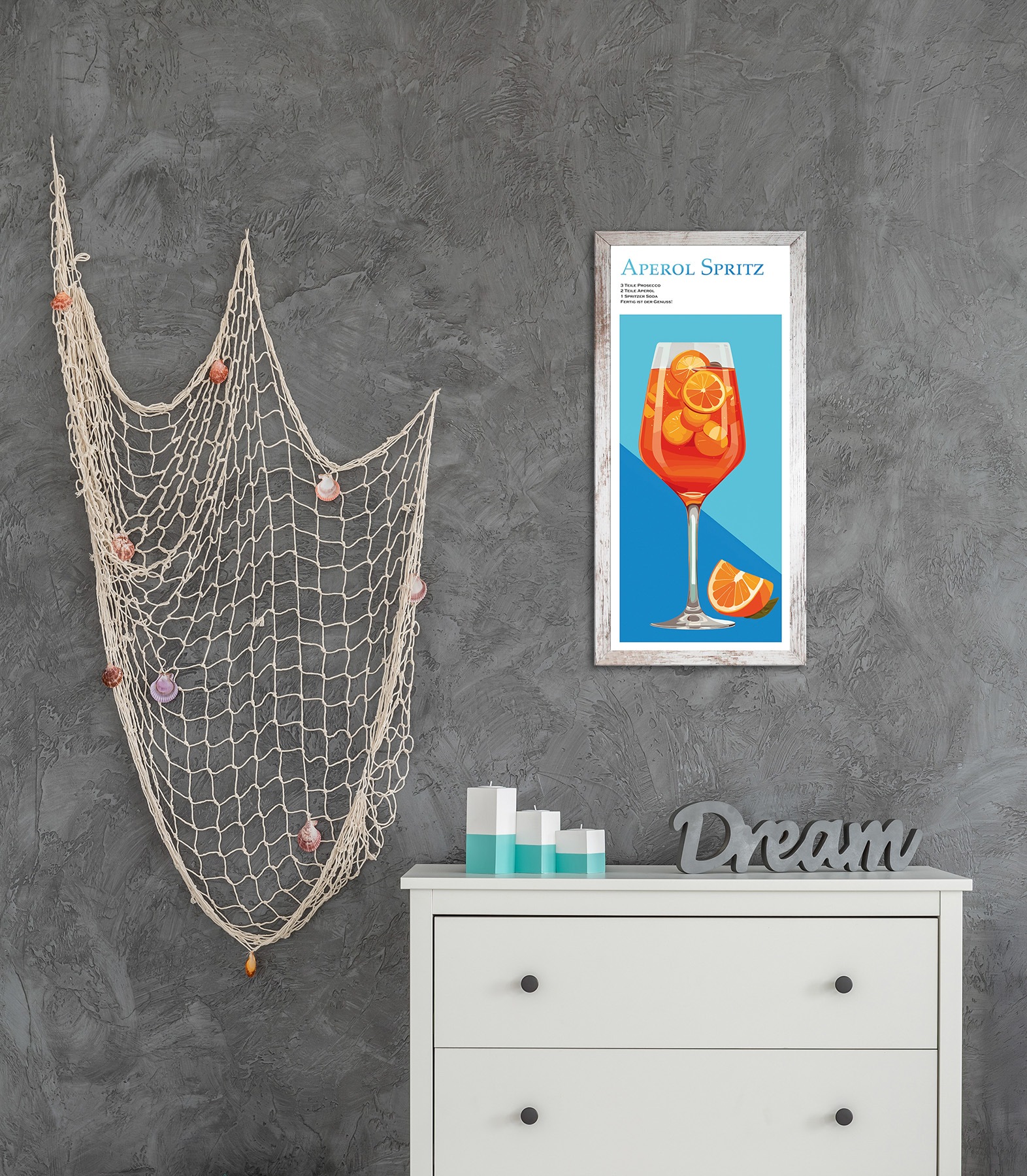 Bönninghoff Bild mit Rahmen »Wandbild gerahmt APEROL SPRITZ MIT SPRUCH 23x49 cm – Wanddeko« Cocktail | Essen | Getränke | Küche | Obst | Orange | Sprüche | Sprüche & Texte 1 Stk. tlg. mit dekorativem Rahmen