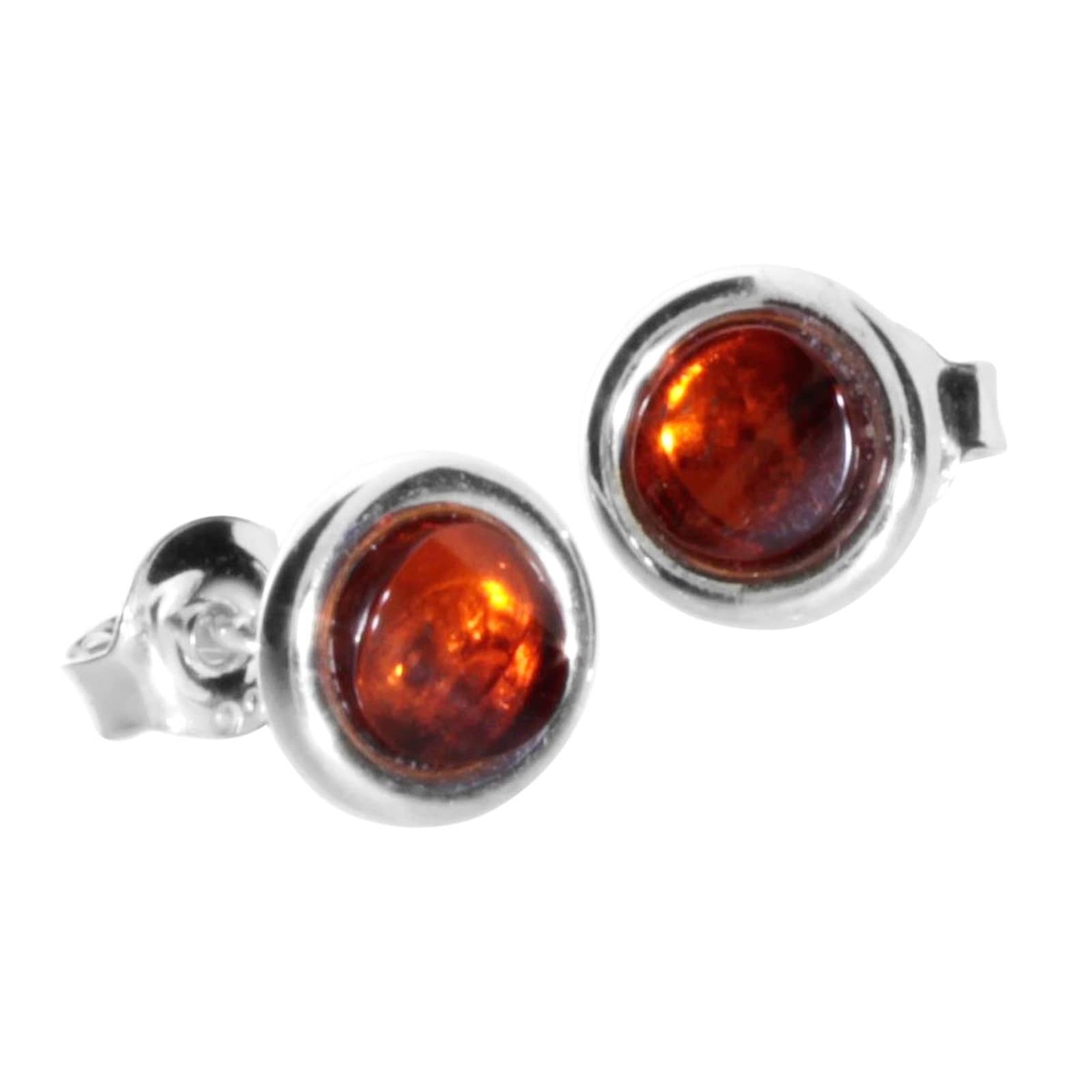 "Paar Ohrstecker OSTSEE-SCHMUCK ""Ostsee-Schmuck Ohrstecker Classic 5 mm Ohrstecker Classic 5 mm"", weiß, Ohrringe, Damen, 8mm rund, Silber 925