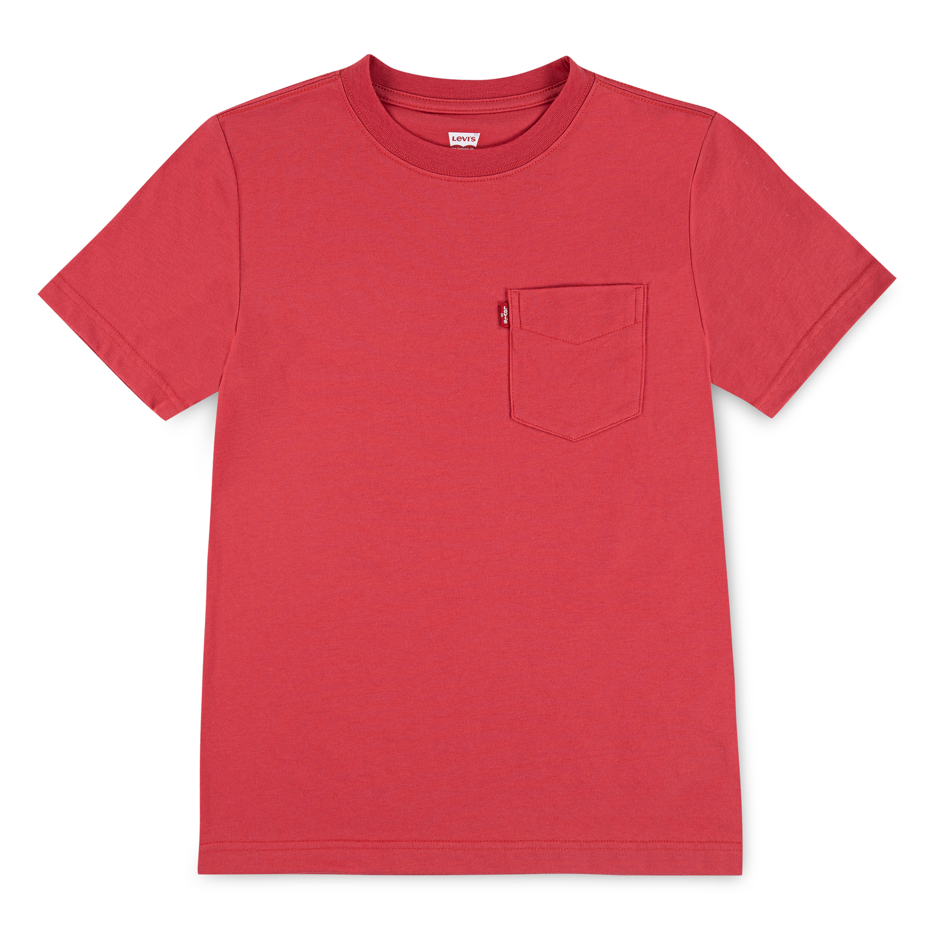 LEVI'S KIDS Jungen T-Shirt "LVB SUNSET POCKET TEE", rot, Gr. 6, Jersey, Obermaterial: 100% Baumwolle, Shirts