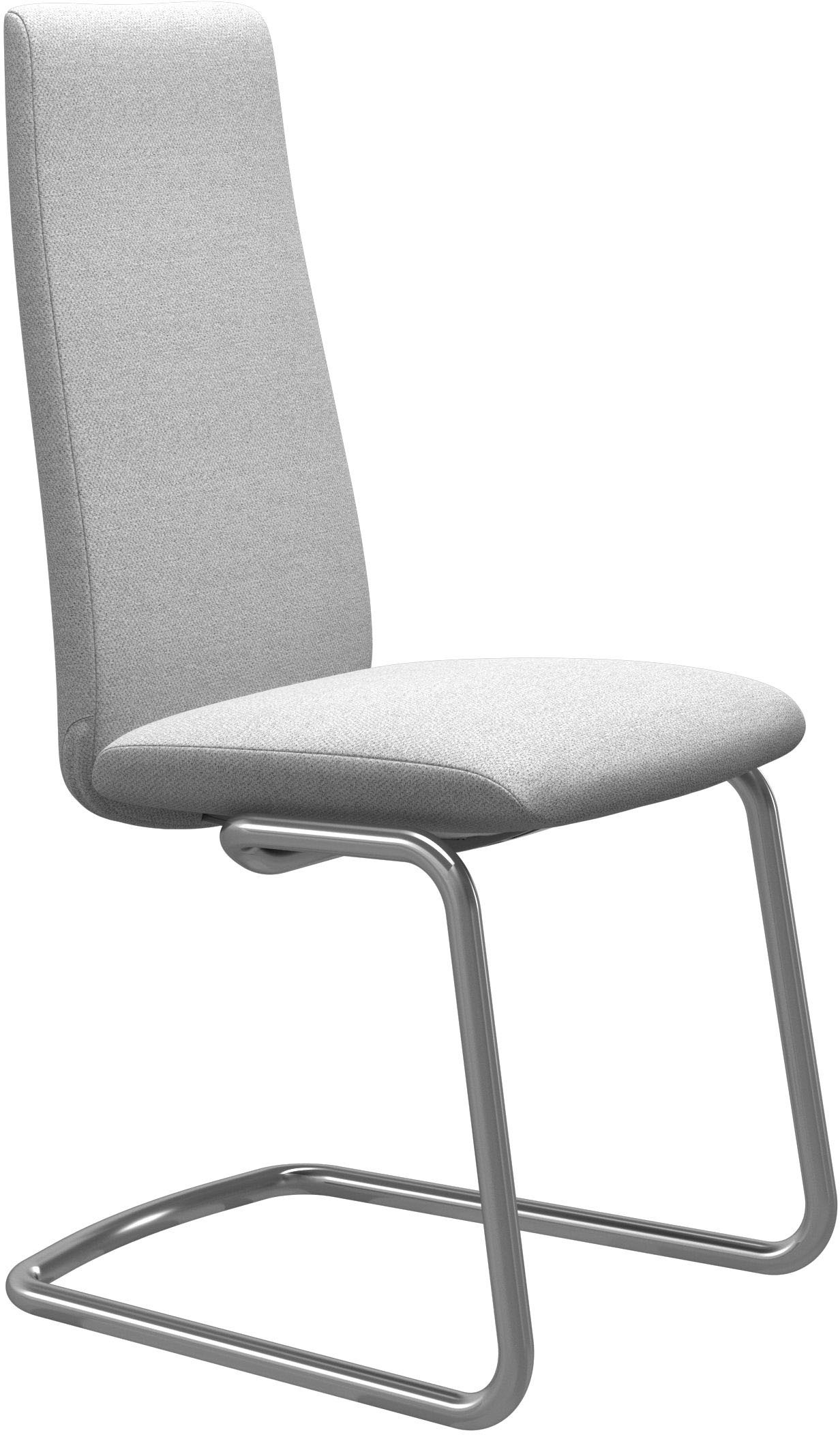 Stressless Polsterstuhl "Laurel", ROHLEDER Stoff Q2 FARON, High Back, Größe M, mit Beinen aus Stahl in Chrom matt