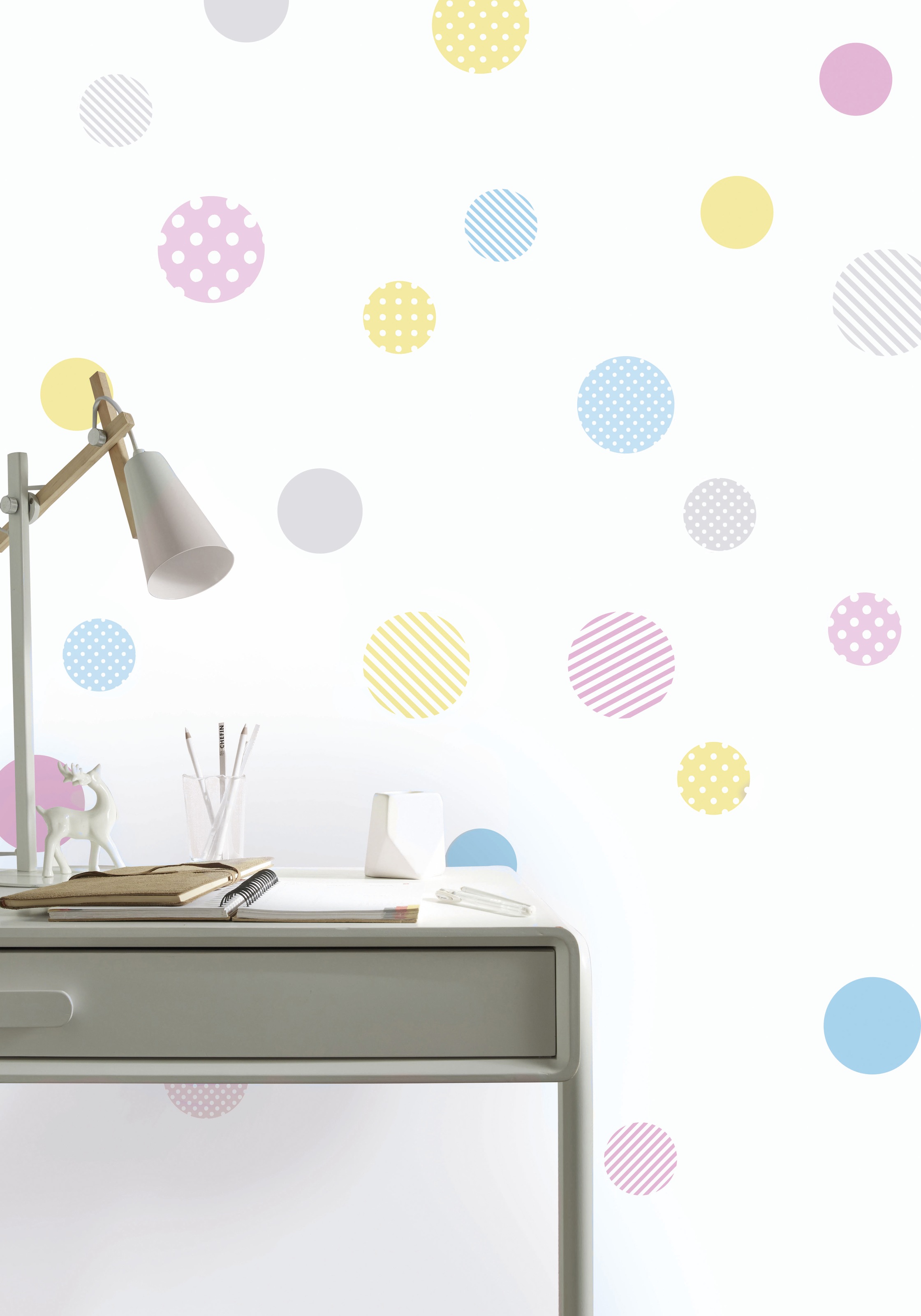 Art for the home Wandtattoo "Punkte" Wandaufkleber - Dots - Pastellfarben - günstig online kaufen