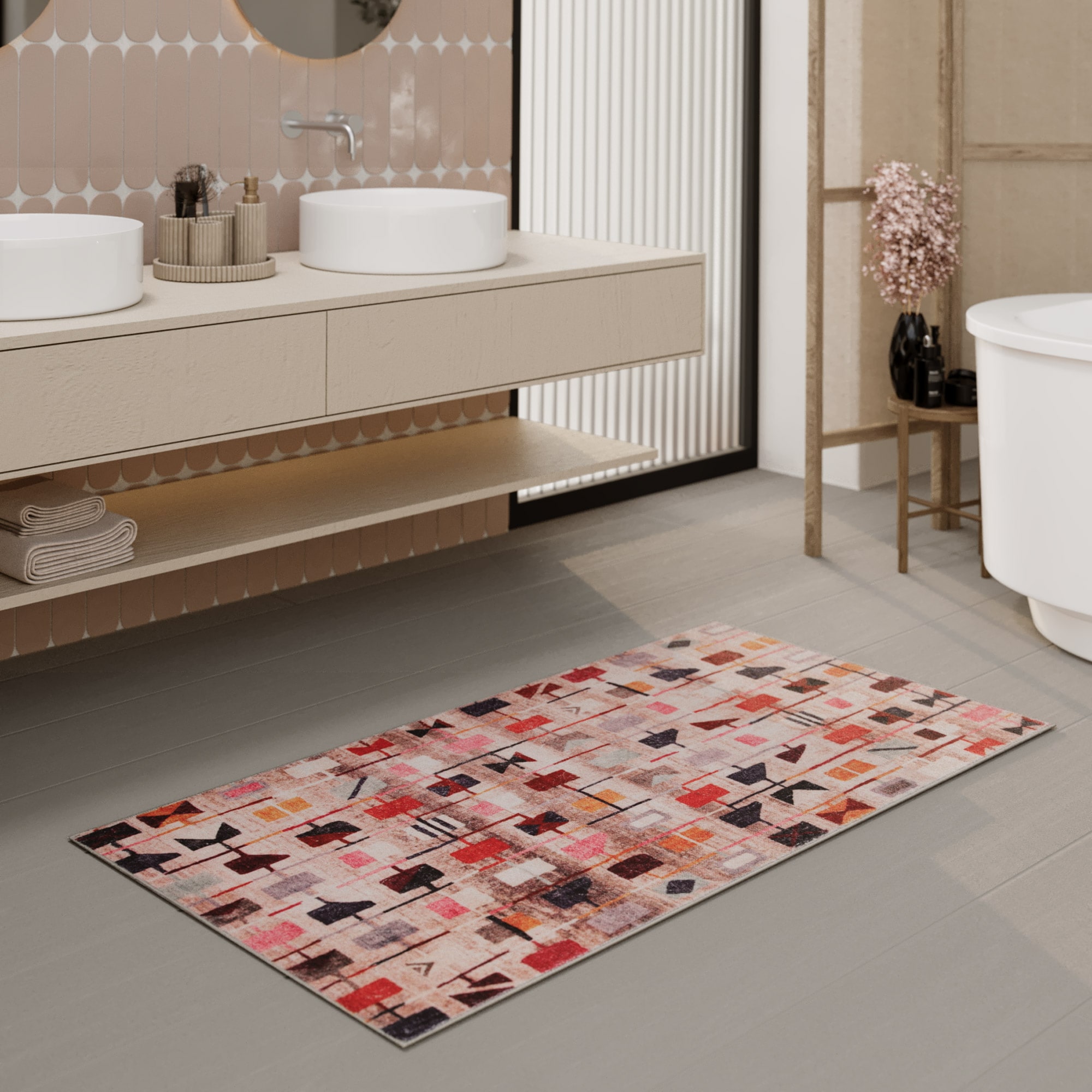 Wecon home Badematte "Nelson" Höhe 0,5 mm fußbodenheizungsgeeignet oriental günstig online kaufen