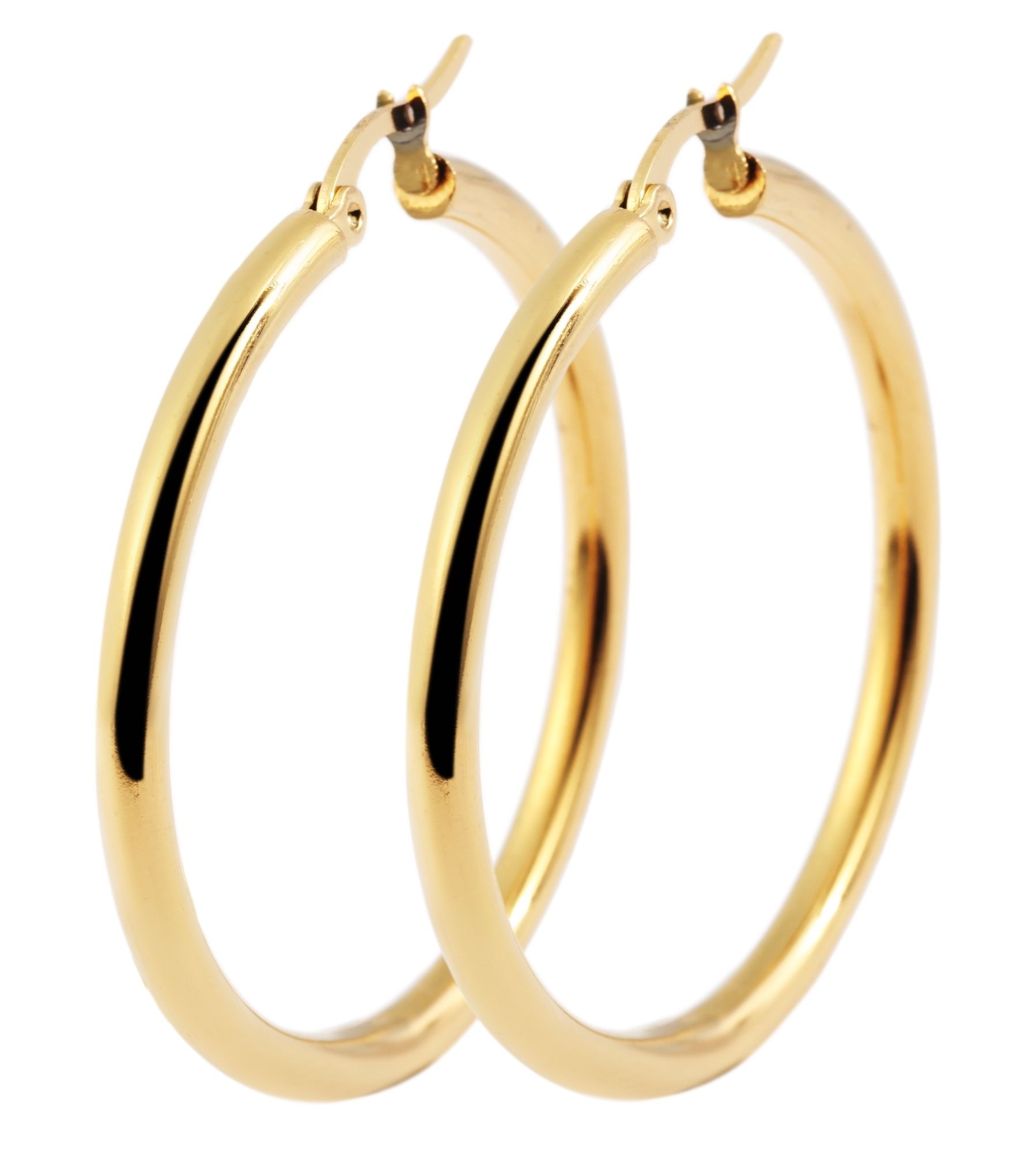 Adelia´s Paar Creolen »Damen Ohrringe – Creole aus Edelstahl« Ideal als Geschenk zum Weihnachten