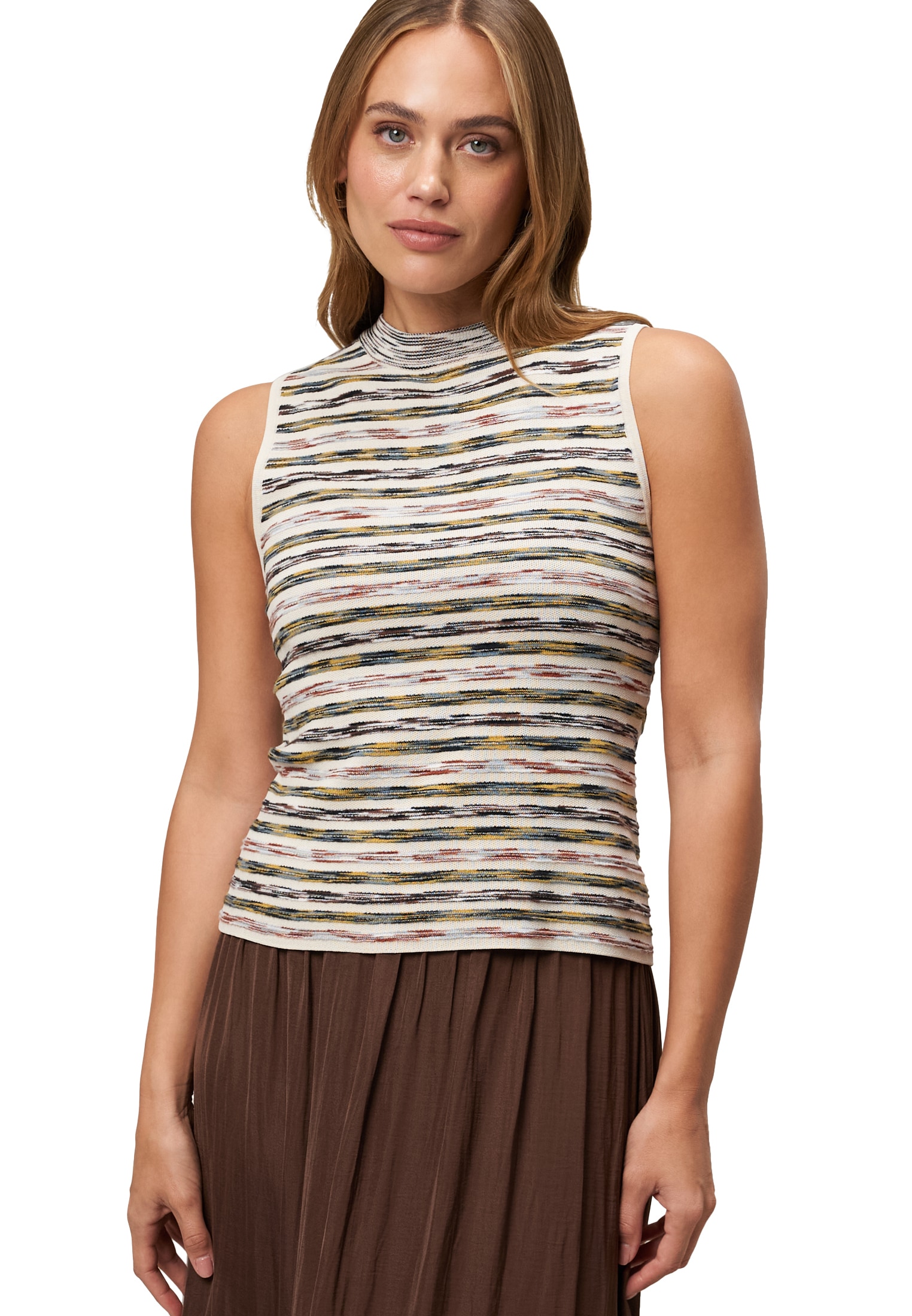 Zero Strickpullover "zero Damen Stricktop mit Streifen", (1 tlg.), Plain/oh günstig online kaufen
