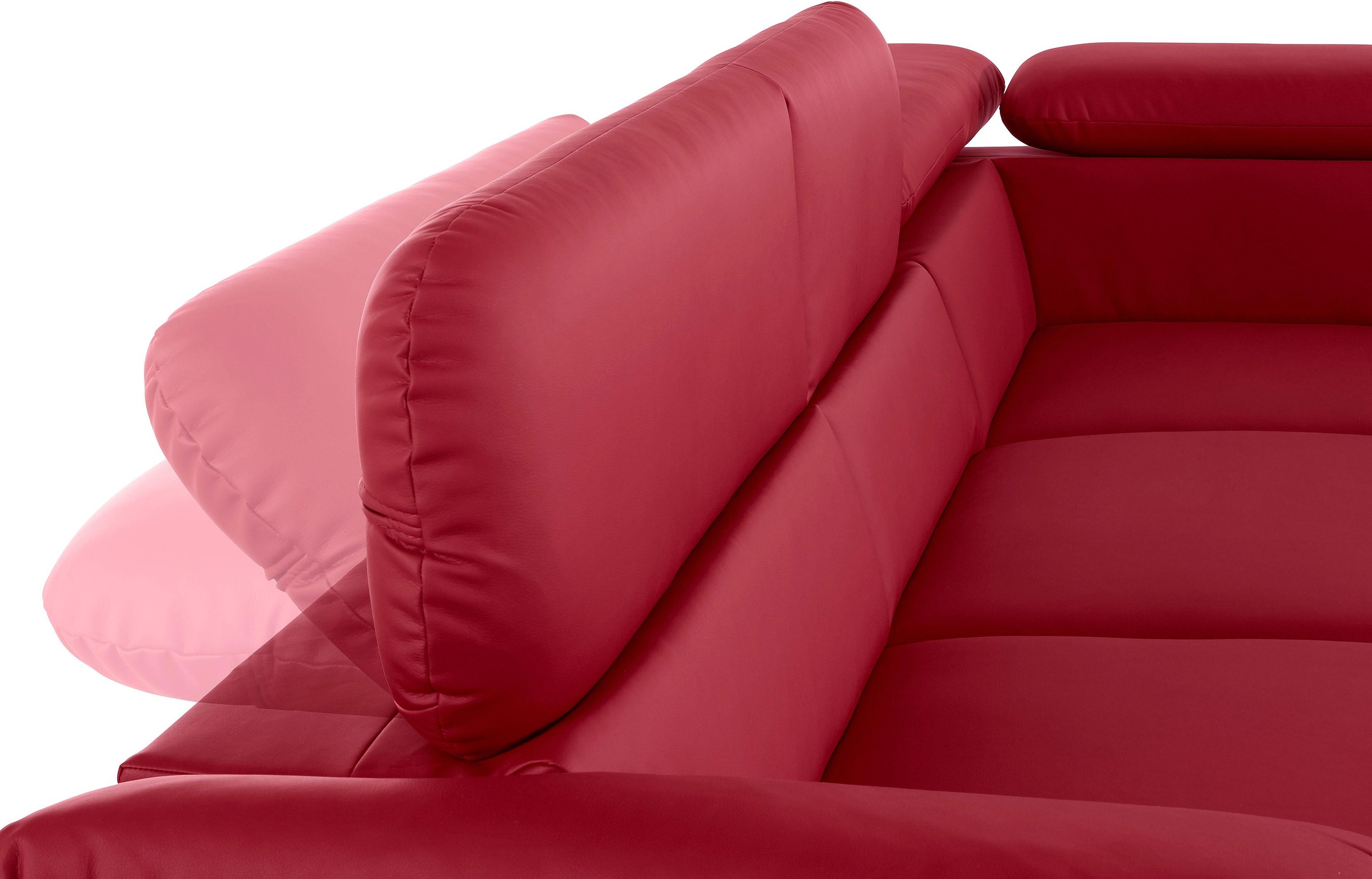 COTTA Ecksofa »Caluso L-Form«, mit Kopfteilverstellung, wahlweise mit Bettfunktion & Bettkasten