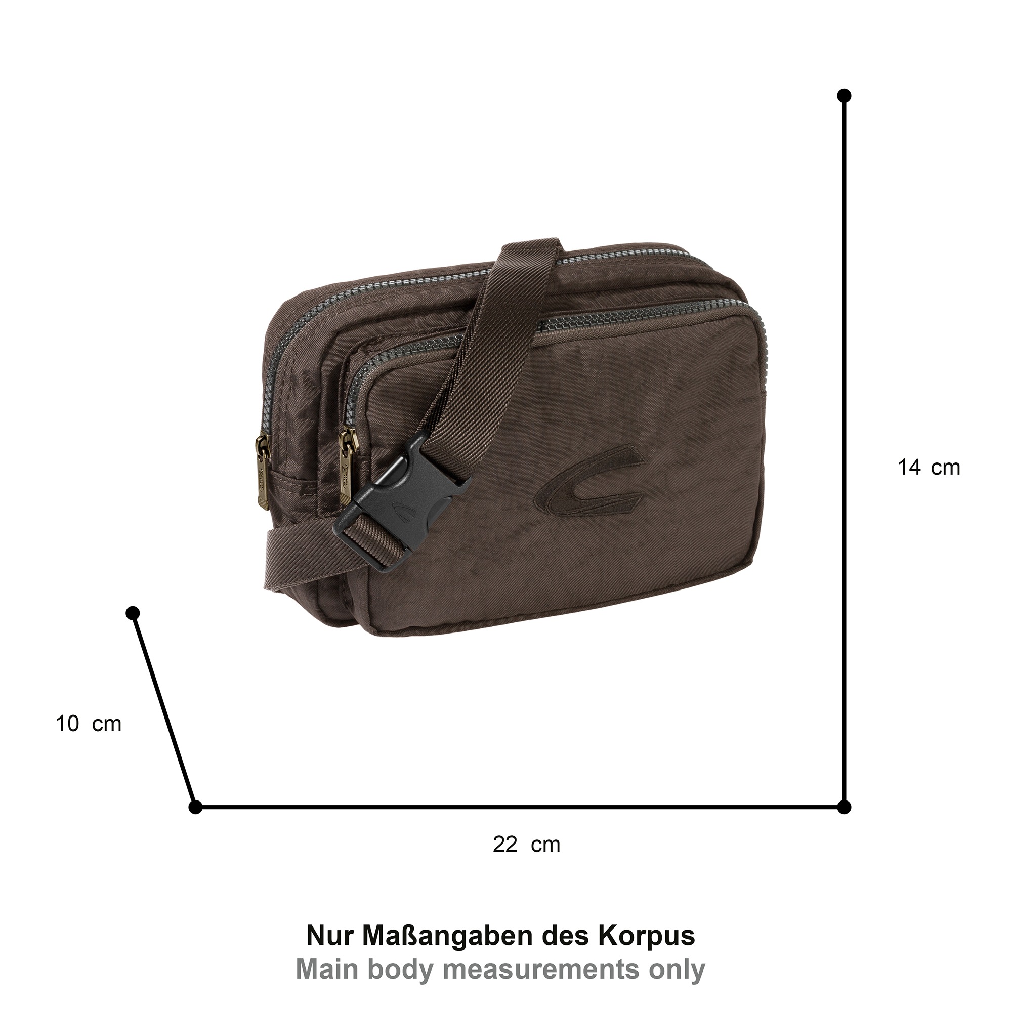 camel active Bauchtasche »Journey« aus leichtem robusten Nylon, funktional perfekt für alle Lebenslagen