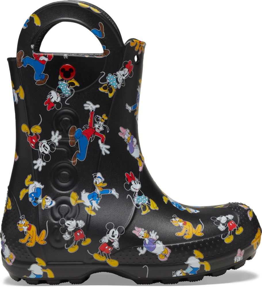 Crocs Gummistiefel "Toddlers’ Mickey Mouse and Friends Handle It Rain Boot" Regenstiefel, Matschstiefel mit großen Anziehgriffen