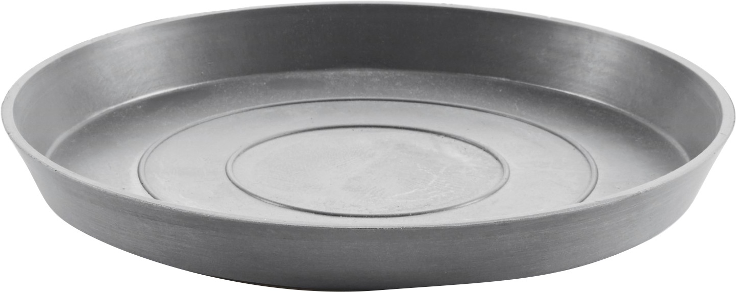 ECOPOTS Blumentopfuntersetzer "ROUND SAUCER Grey", BxTxH: 36,5x36,5x3,5 cm