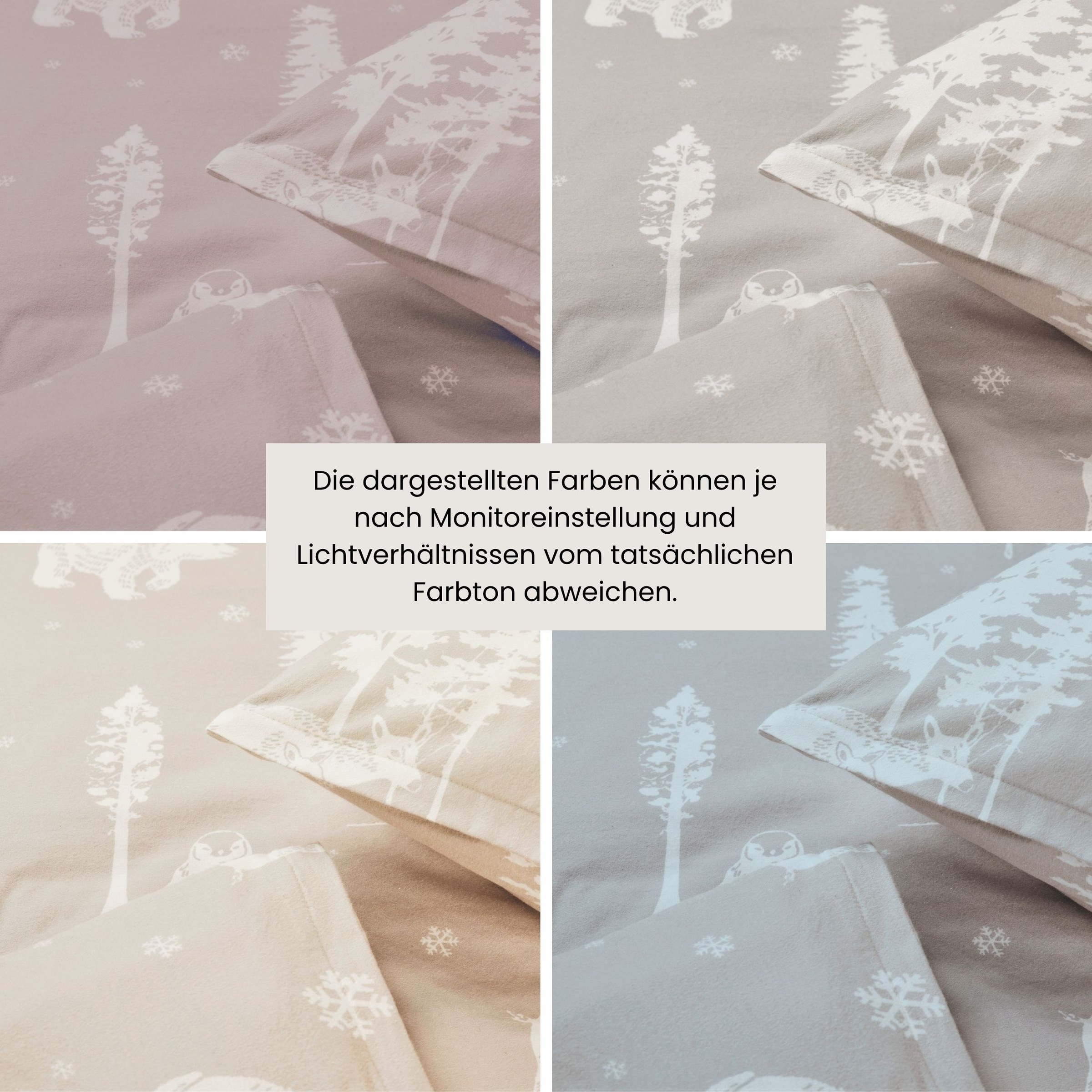Schiesser Bettwäsche »Nordic aus weichem Baumwoll-Feinbiber mit nordischem Muster« 2 Stk. OEKO-TEX® MADE IN GREEN