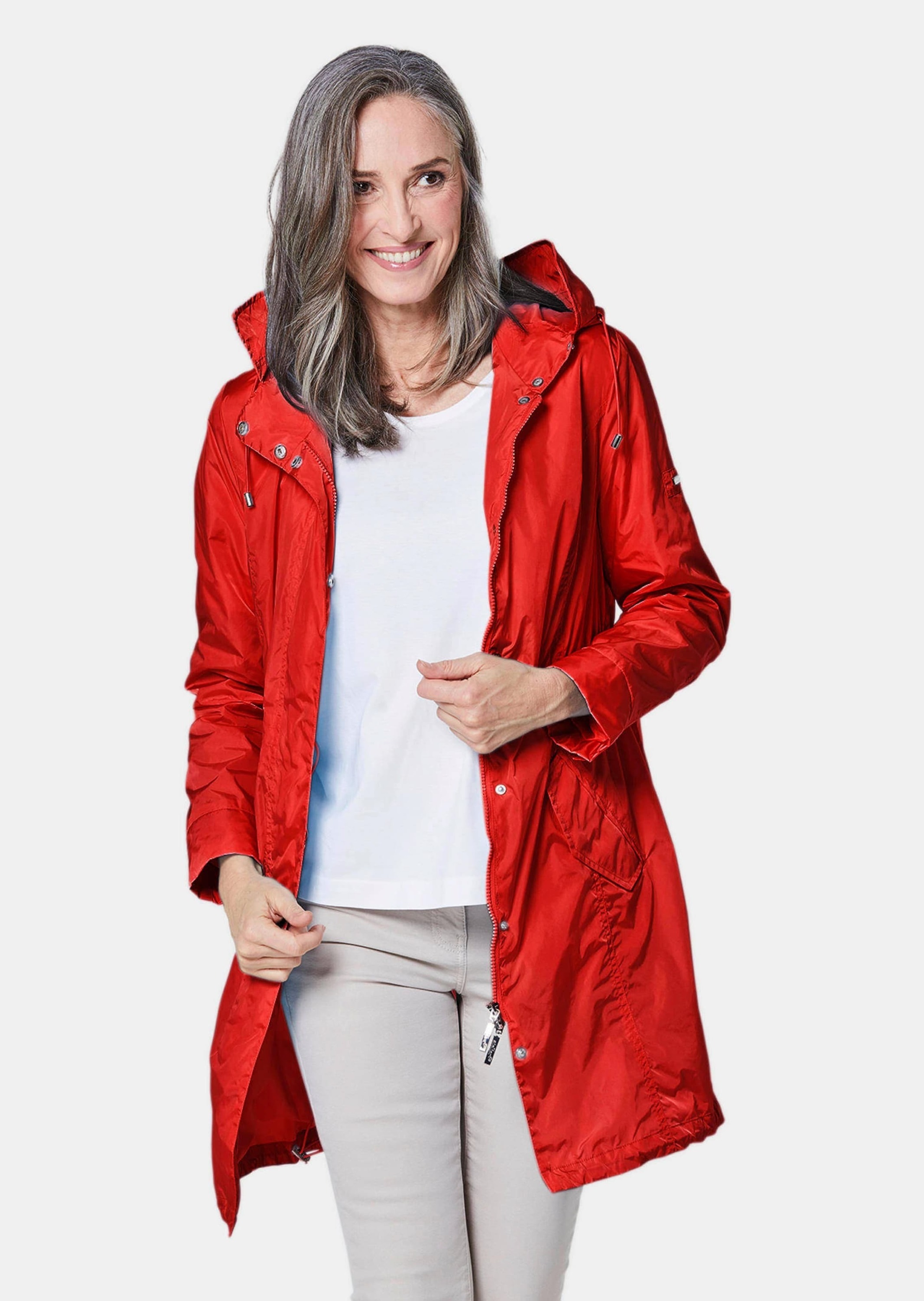 GOLDNER Kurzjacke »Leichtparka Trendiger leichter Regen Parka aus funktionalem Material«